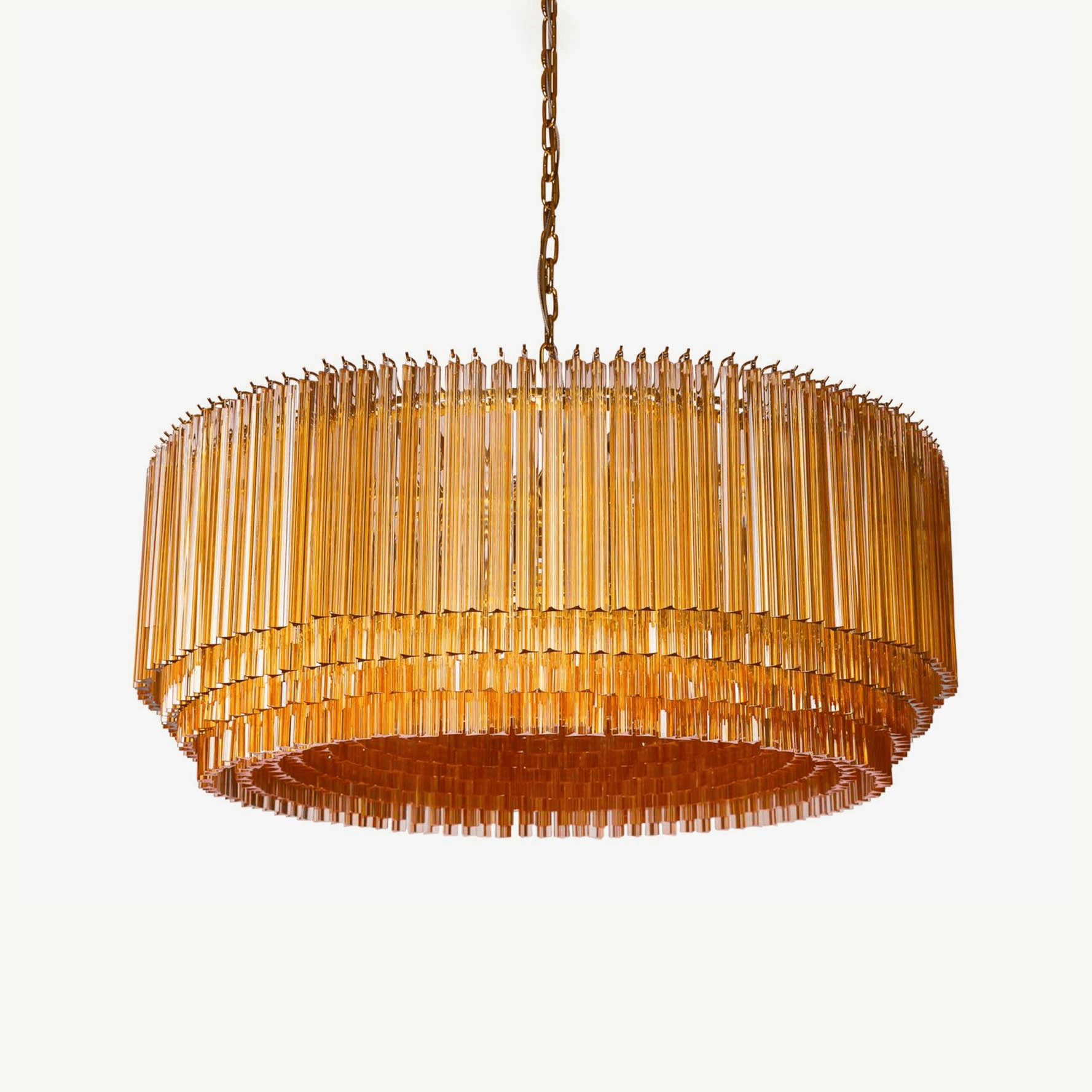 Aurelios Amber Drum Chandelier