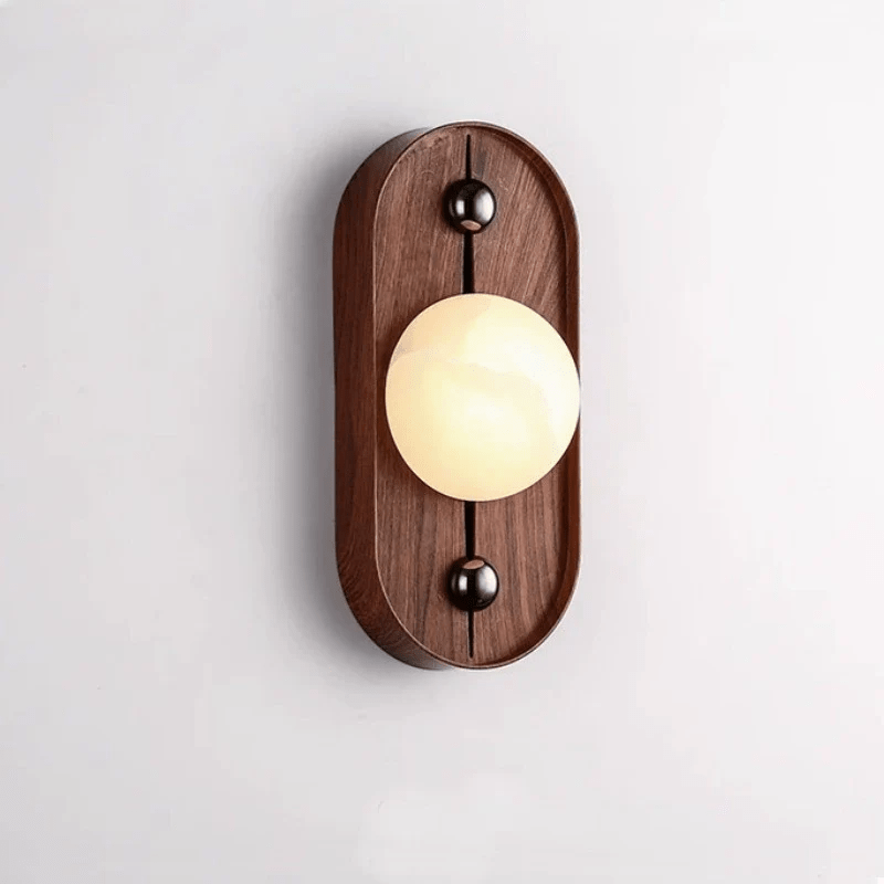 Arden Alabaster Wood Sconce