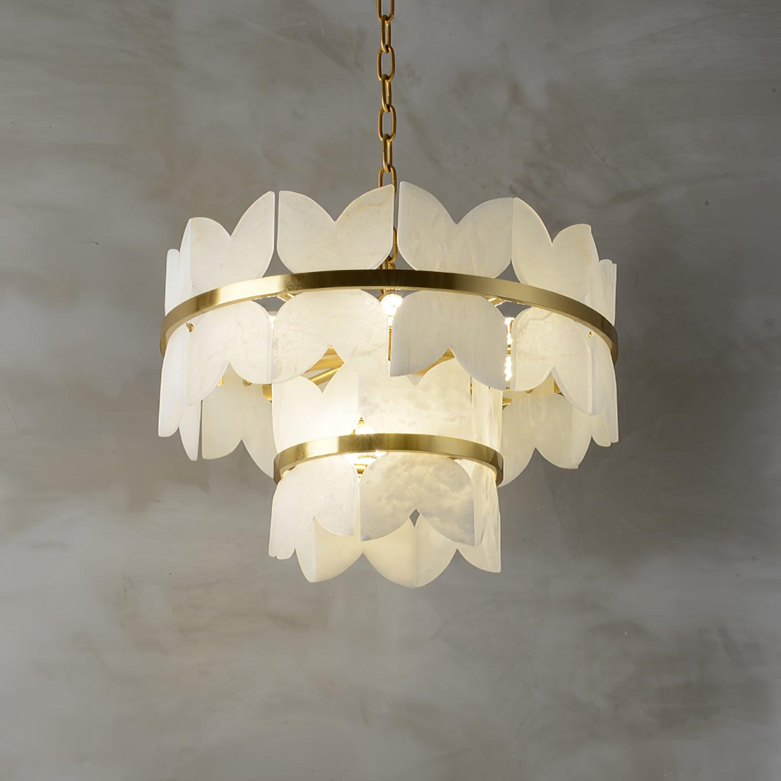 Elara Vintage Alabaster Chandelier
