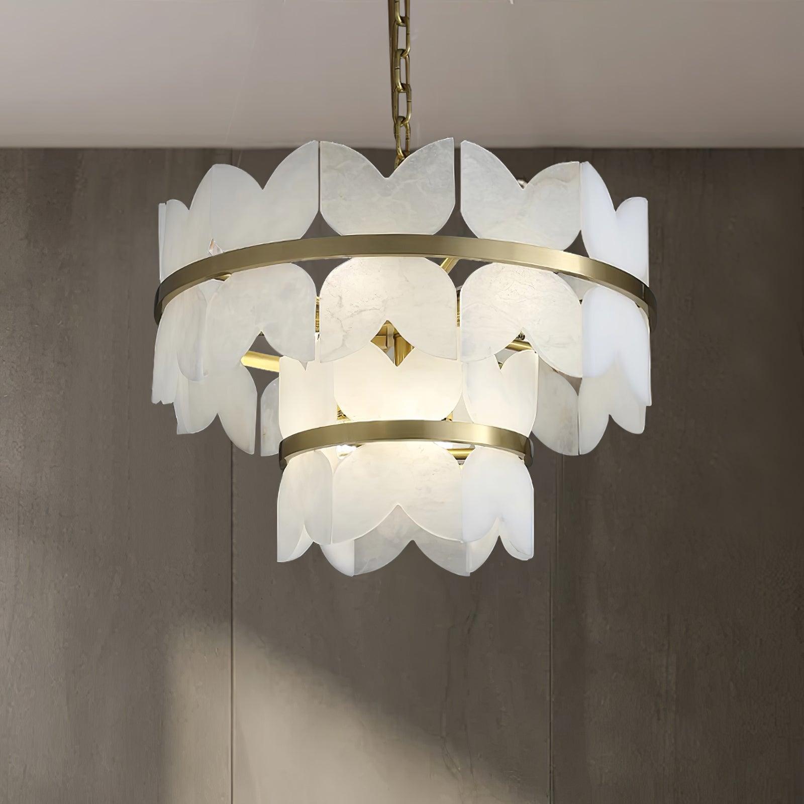 Elara Vintage Alabaster Chandelier
