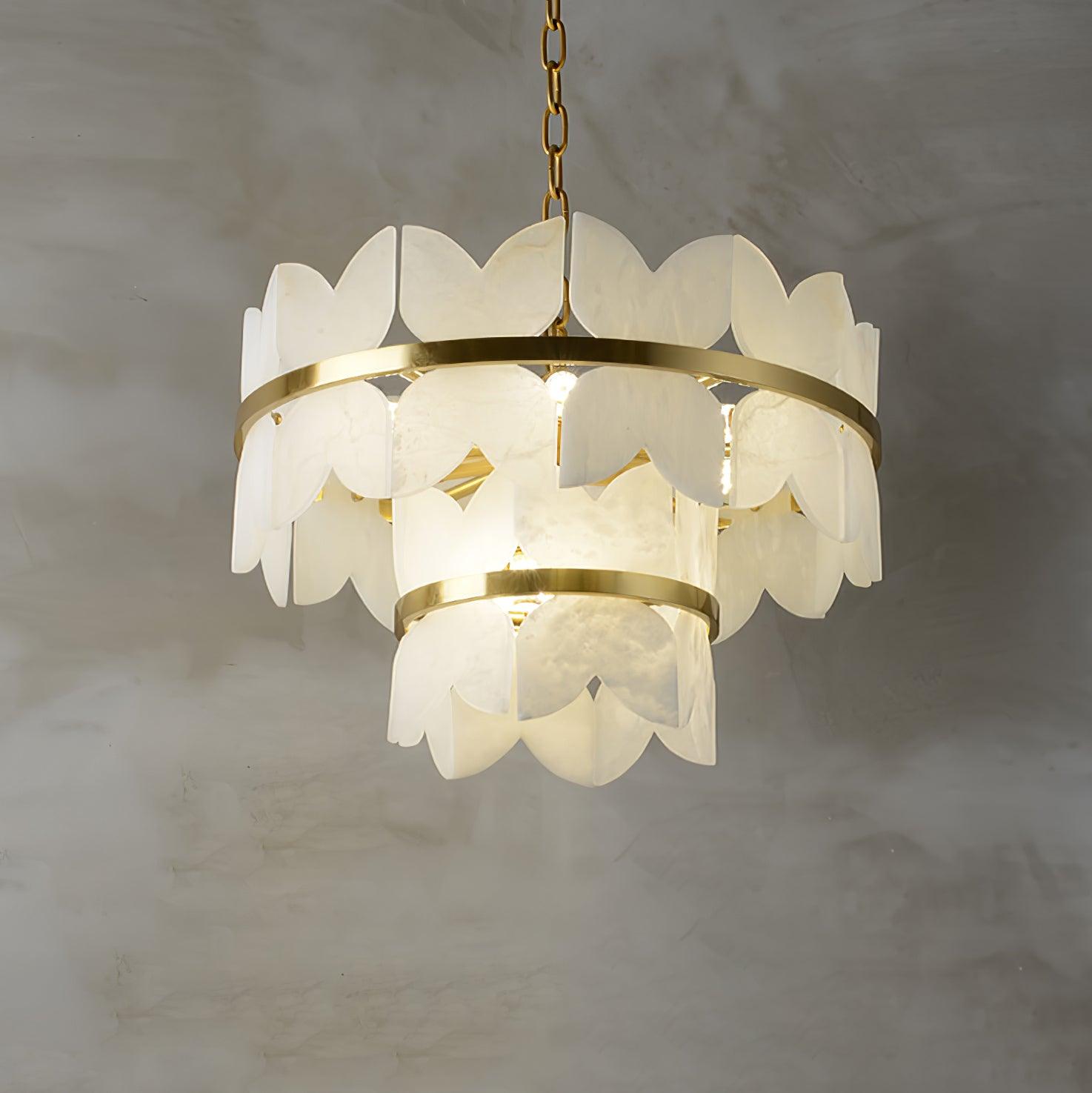 Elara Vintage Alabaster Chandelier