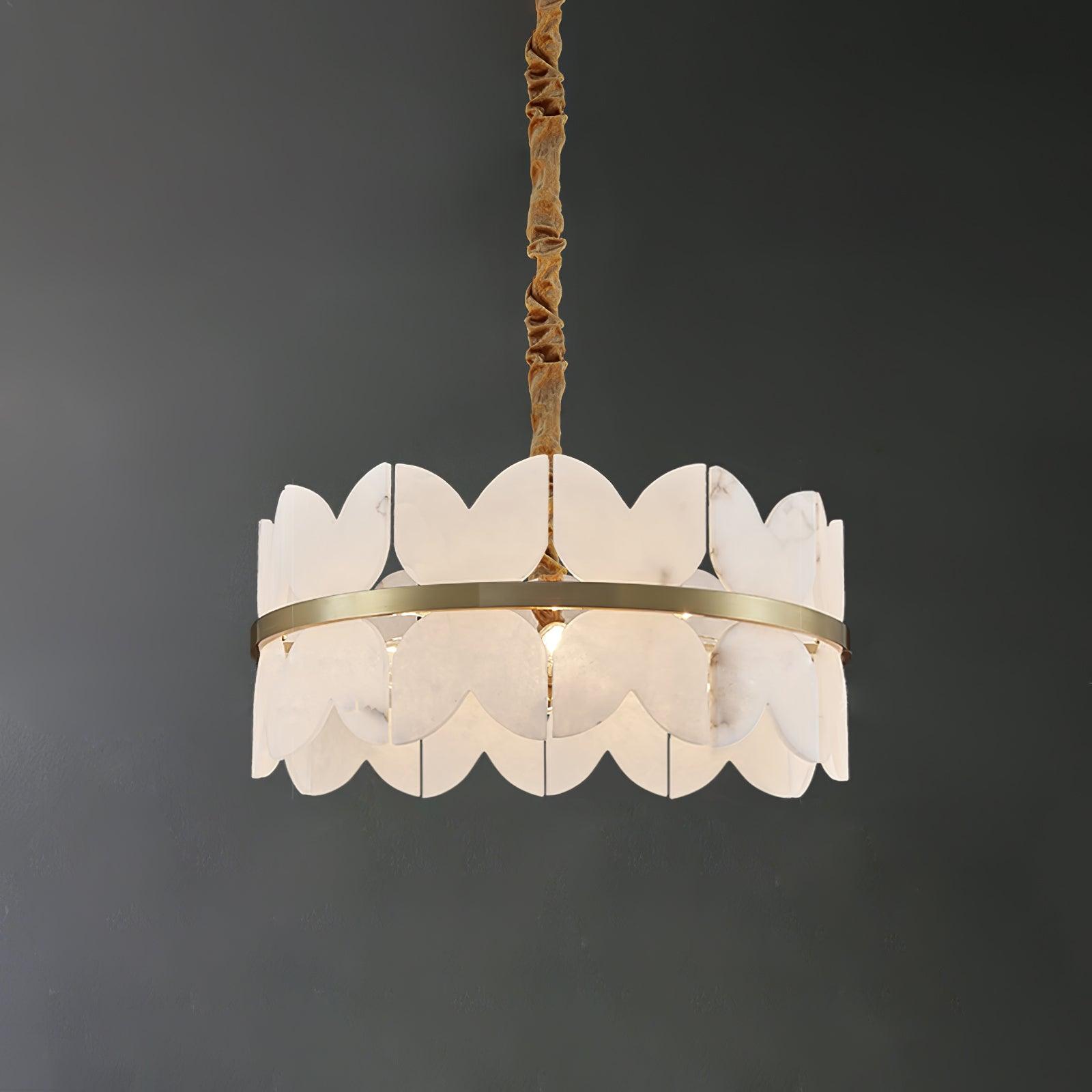 Elara Vintage Alabaster Chandelier