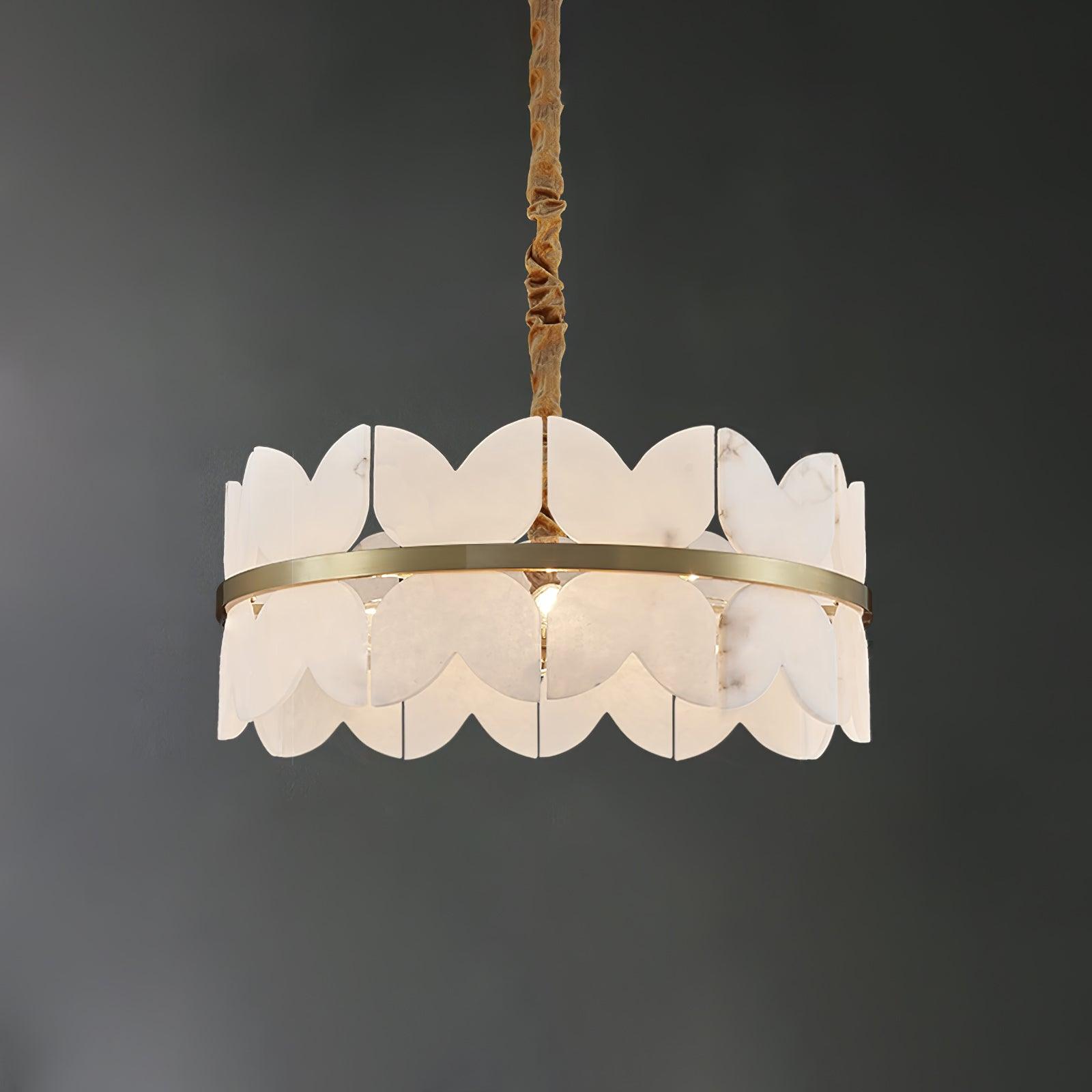 Elara Vintage Alabaster Chandelier