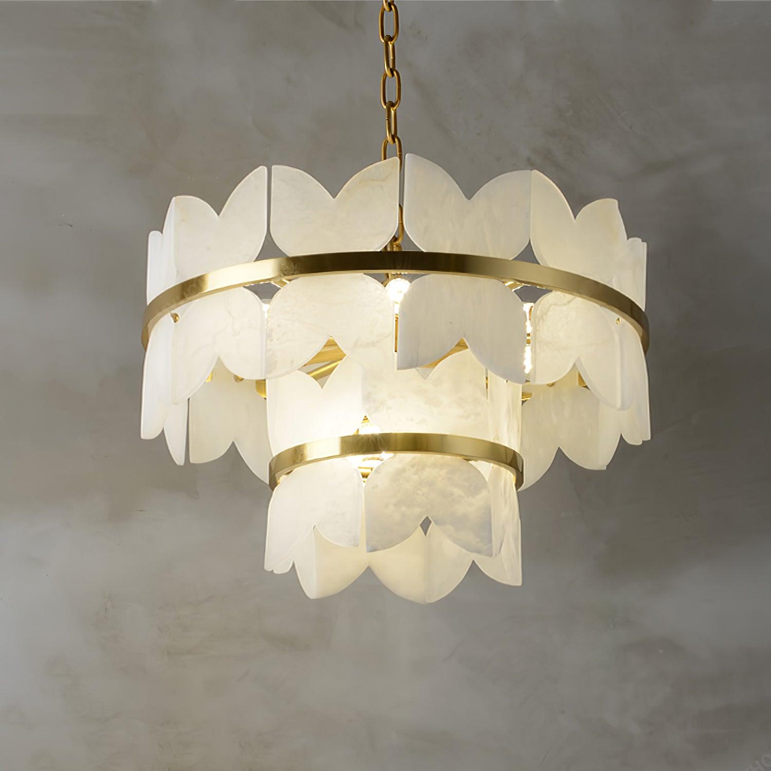 Elara Vintage Alabaster Chandelier