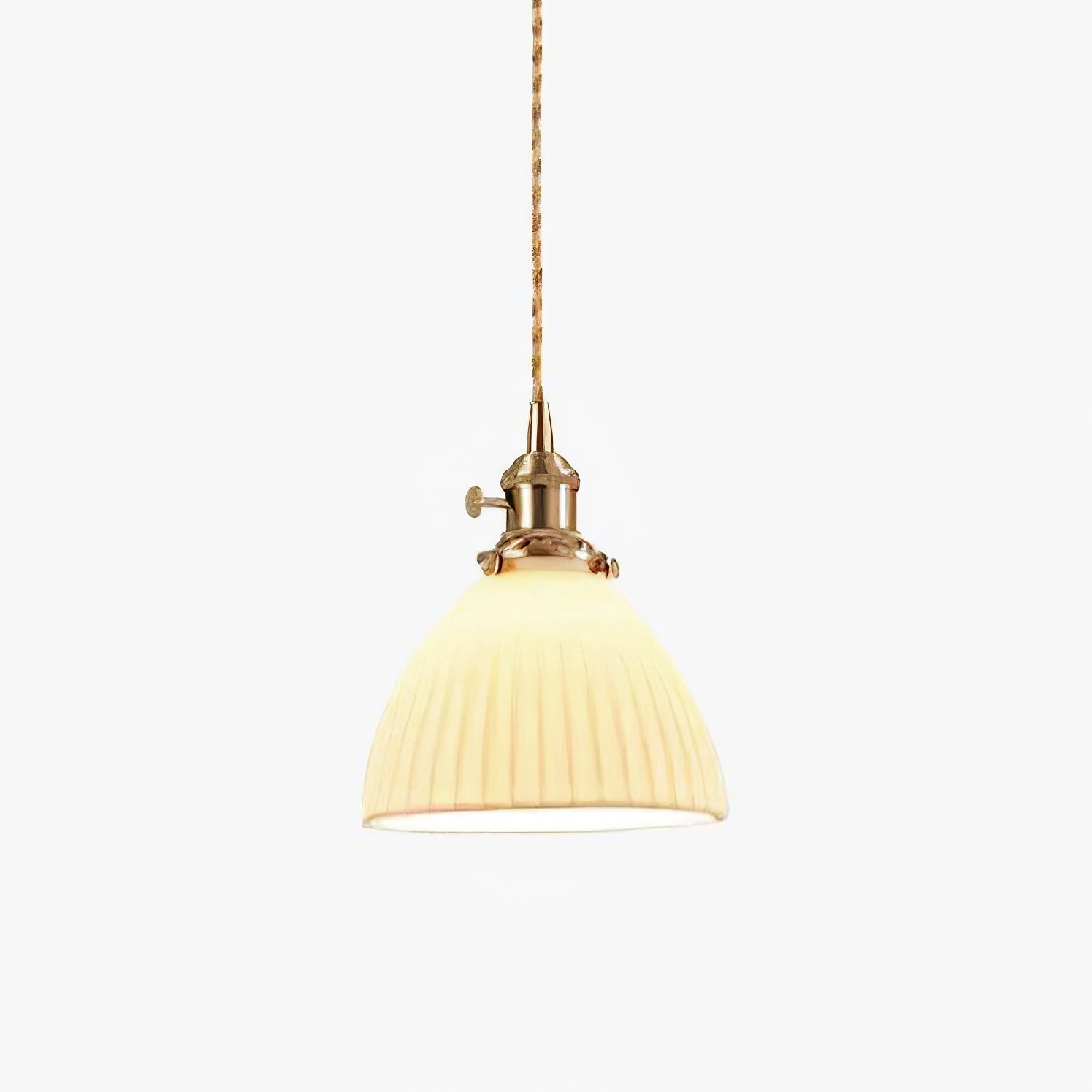 Orviana Ceramic & Brass Pendant Light