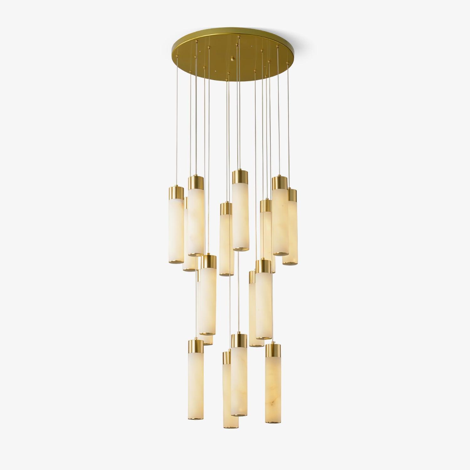 Vallén Alabaster Spiral Chandelier