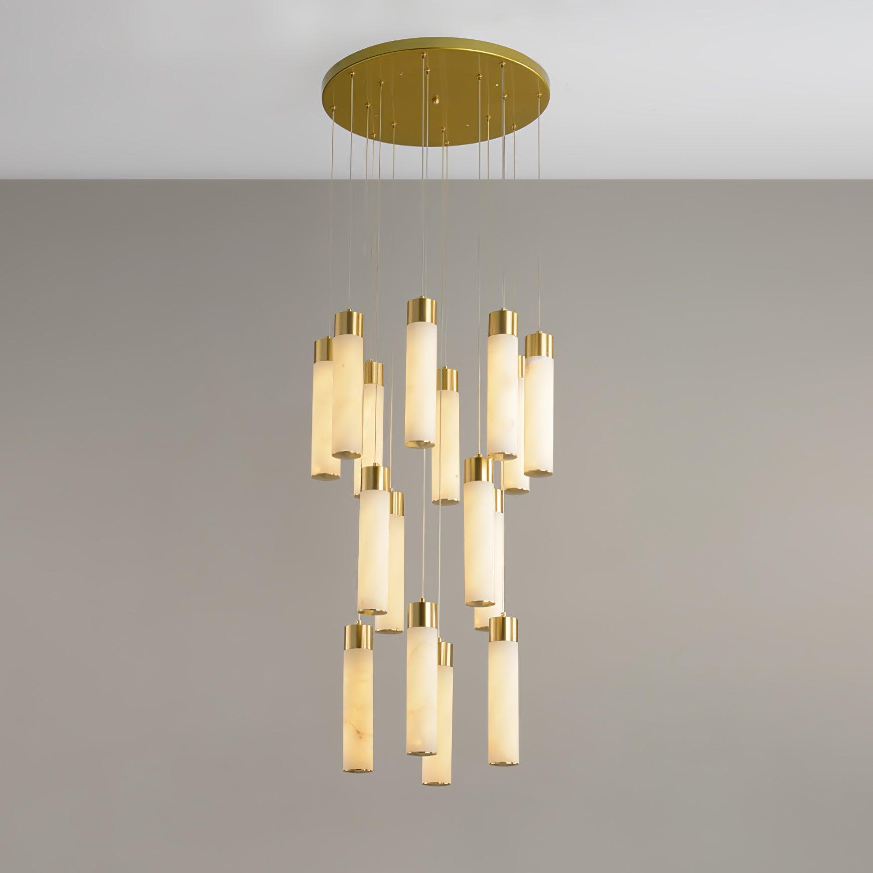 Vallén Alabaster Spiral Chandelier