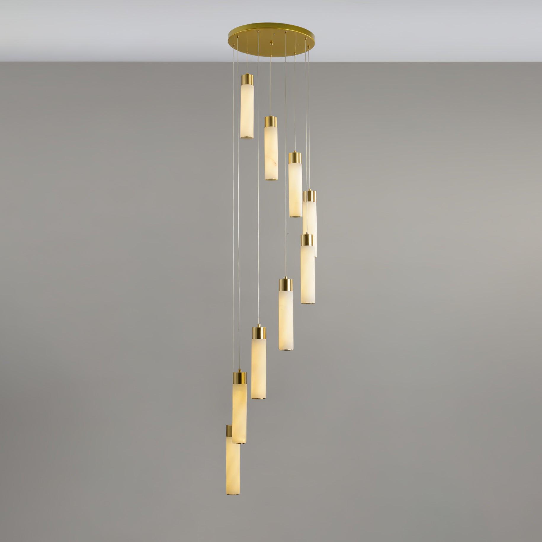 Vallén Alabaster Spiral Chandelier