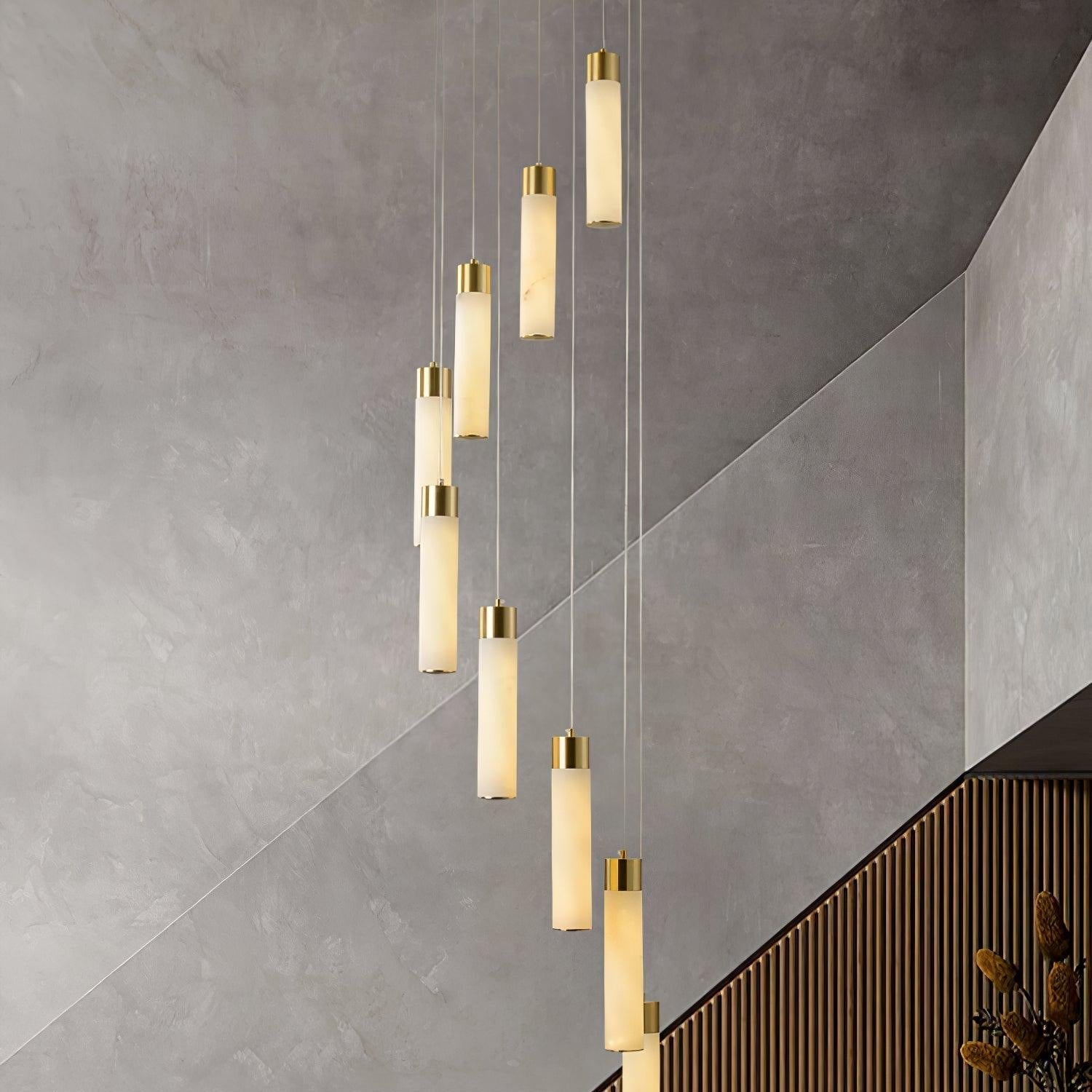Vallén Alabaster Spiral Chandelier