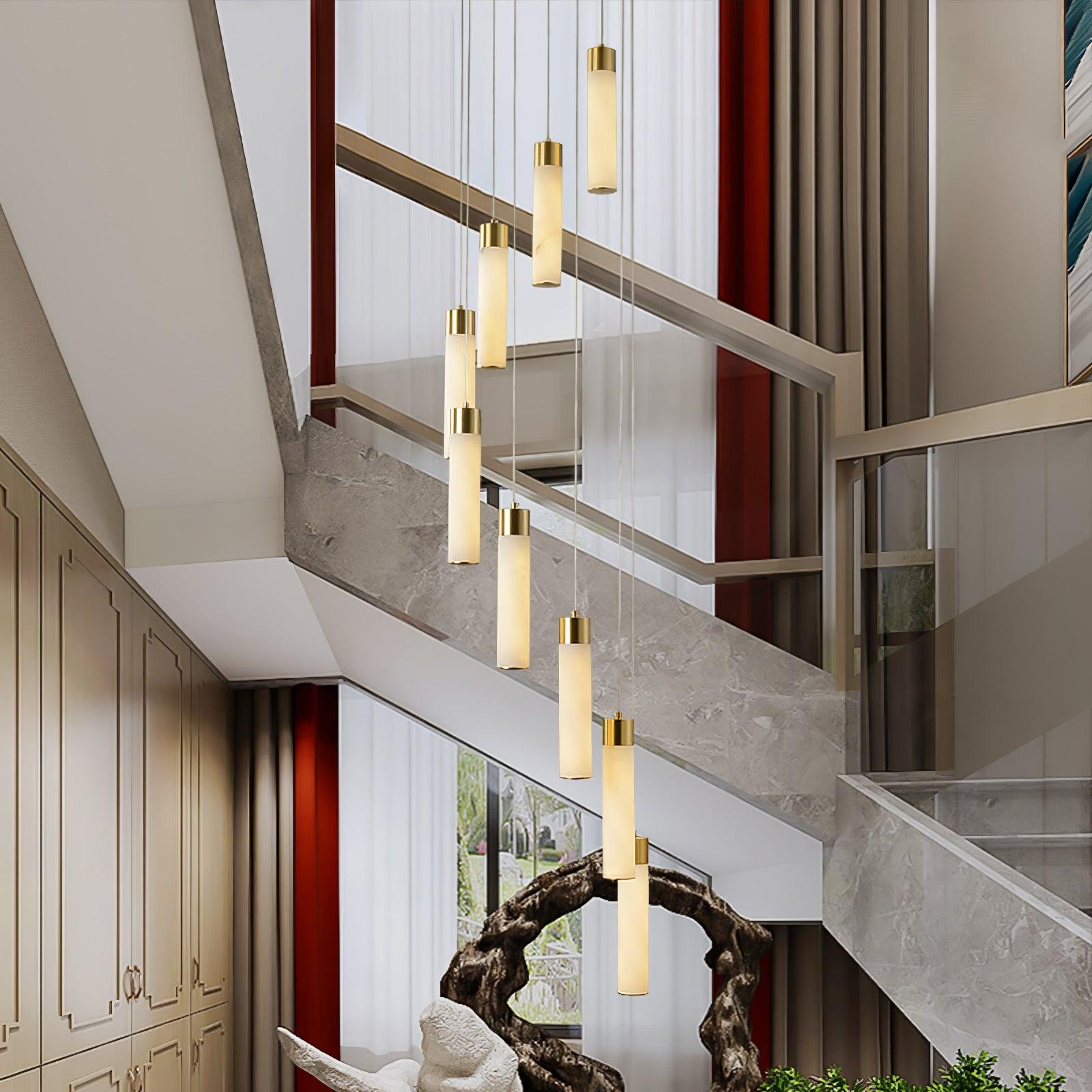 Vallén Alabaster Spiral Chandelier