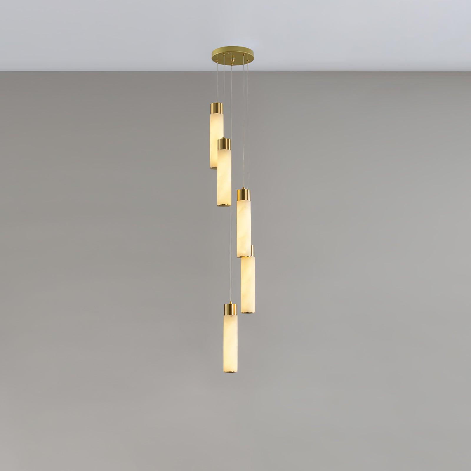 Vallén Alabaster Spiral Chandelier