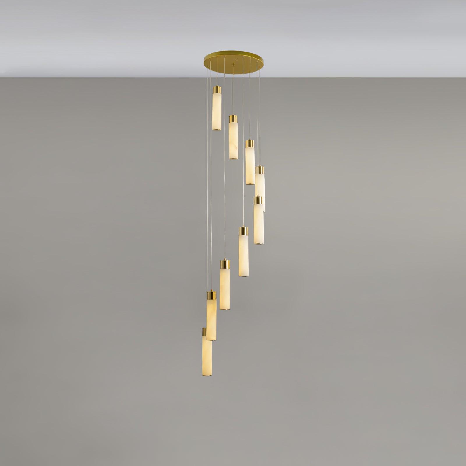 Vallén Alabaster Spiral Chandelier