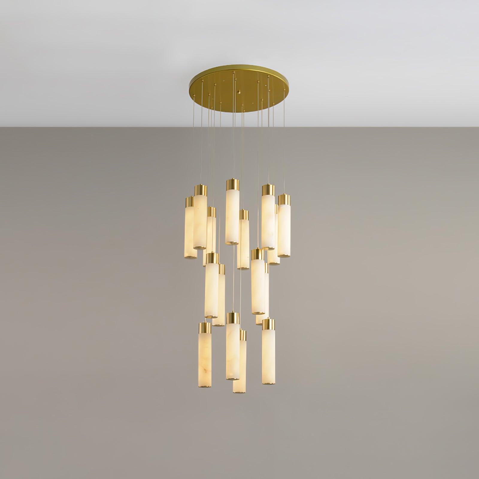 Vallén Alabaster Spiral Chandelier