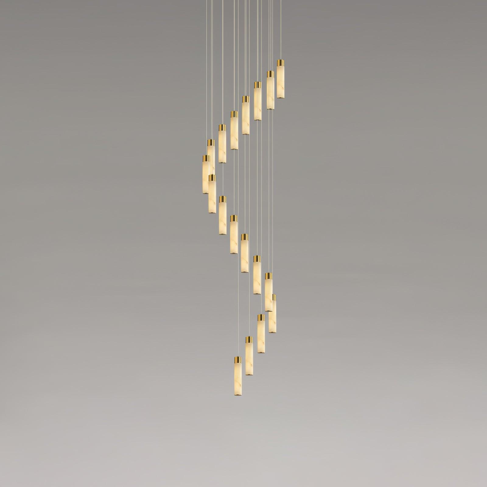 Vallén Alabaster Spiral Chandelier