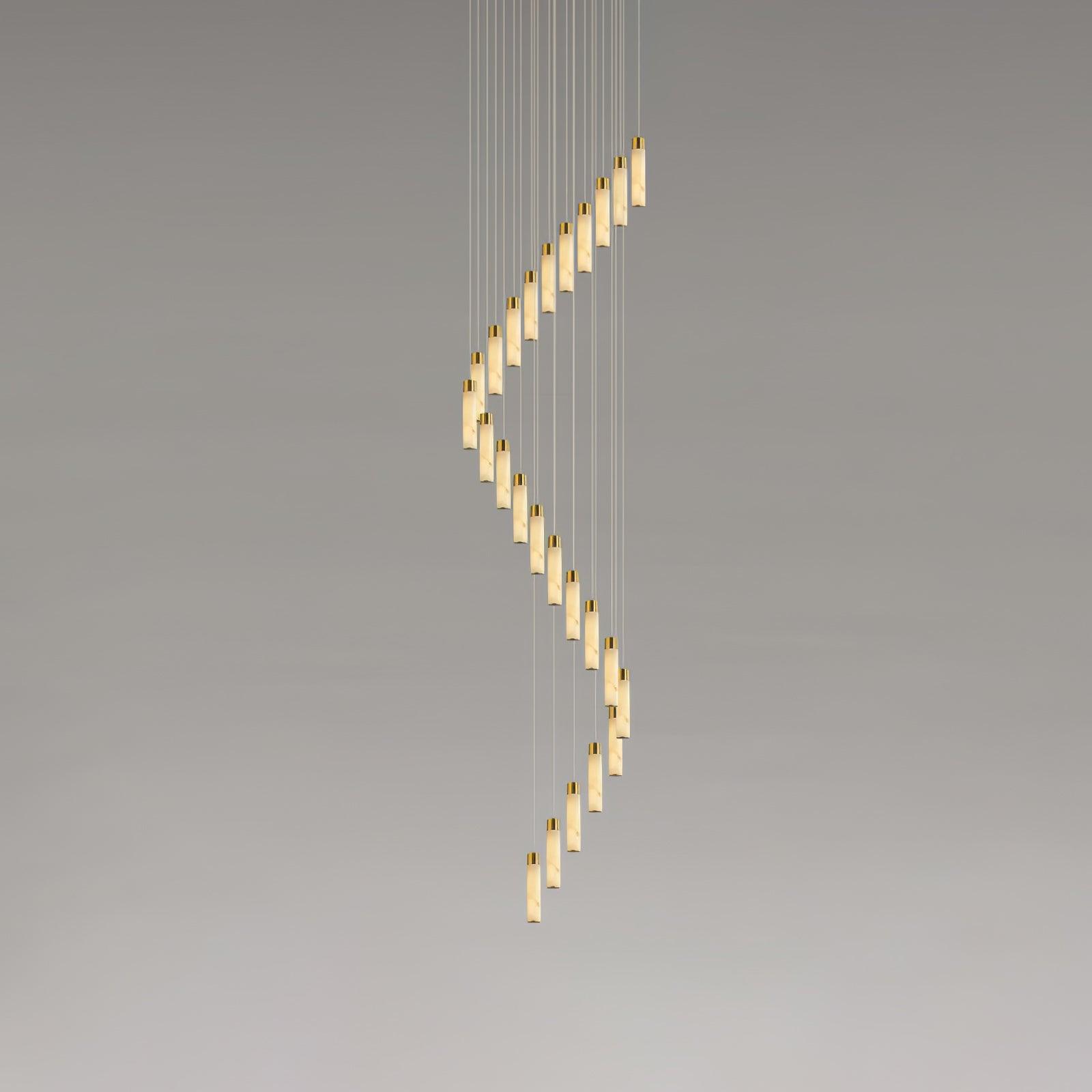 Vallén Alabaster Spiral Chandelier