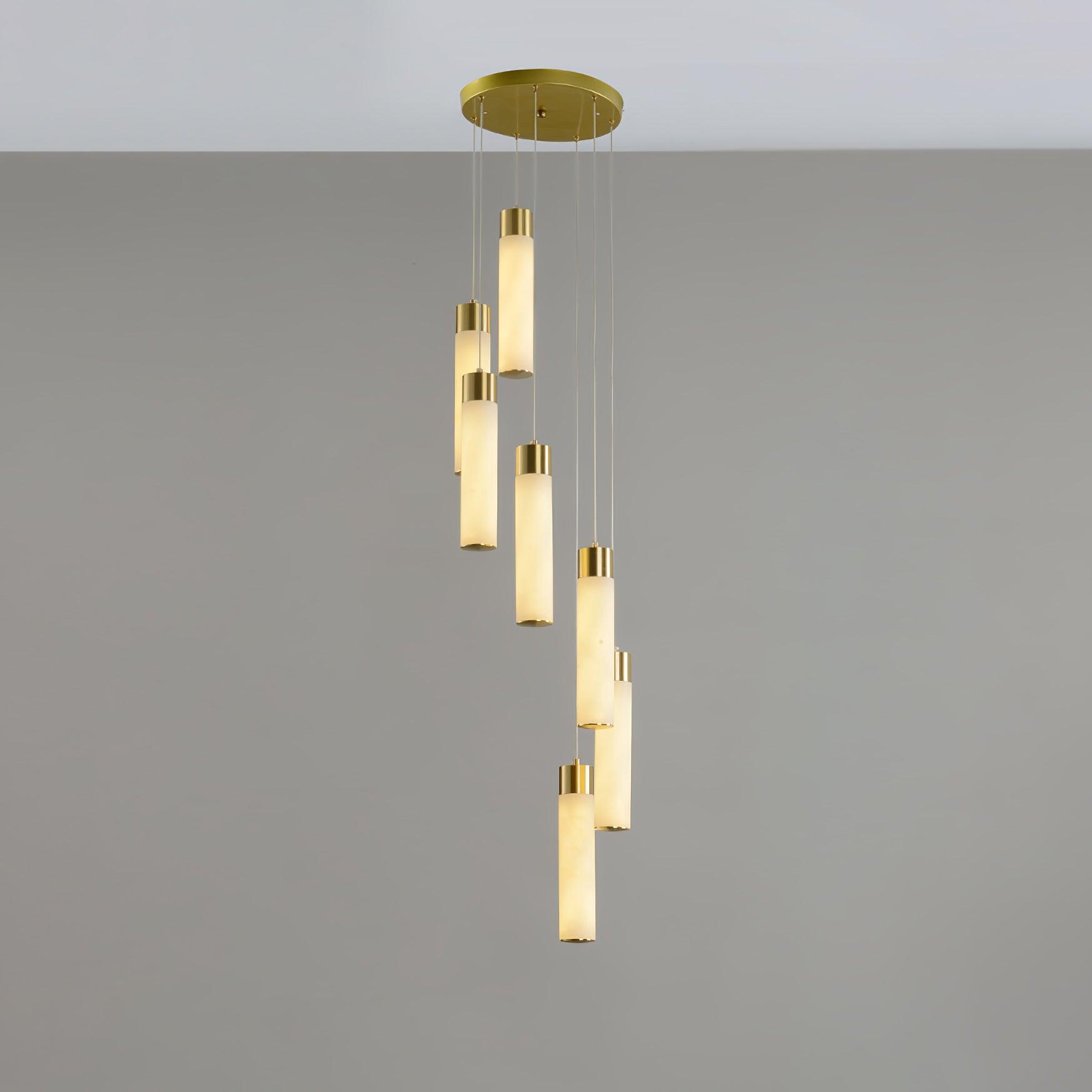 Vallén Alabaster Spiral Chandelier