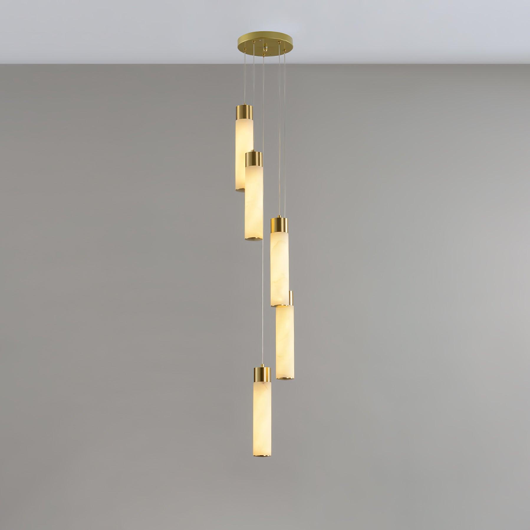 Vallén Alabaster Spiral Chandelier