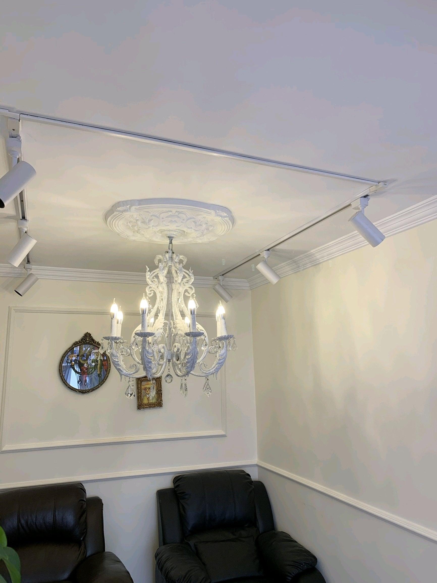 Celestira Crystal Bead Candle Chandelier