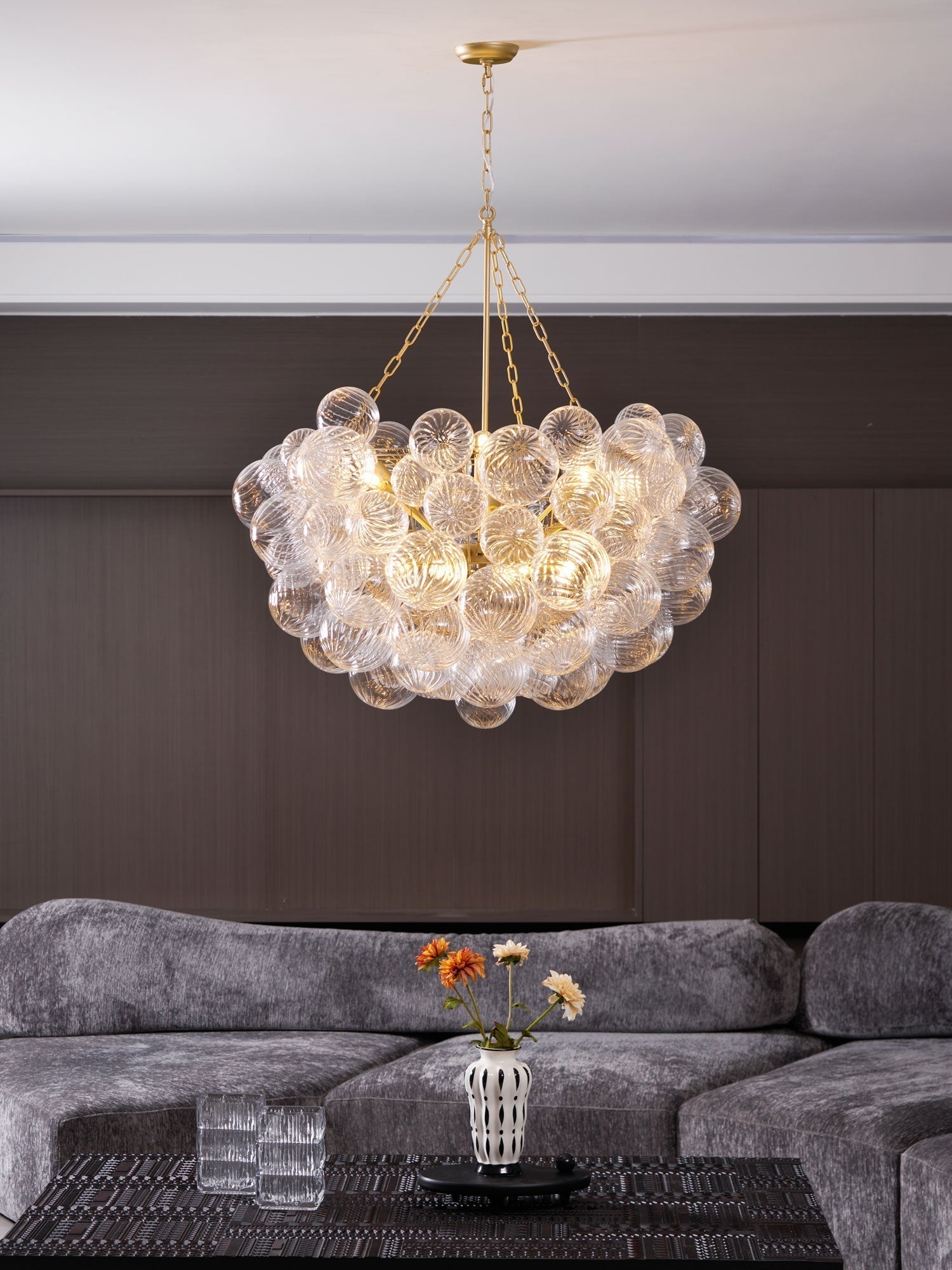 Lunara Bubble Glass Chandelier