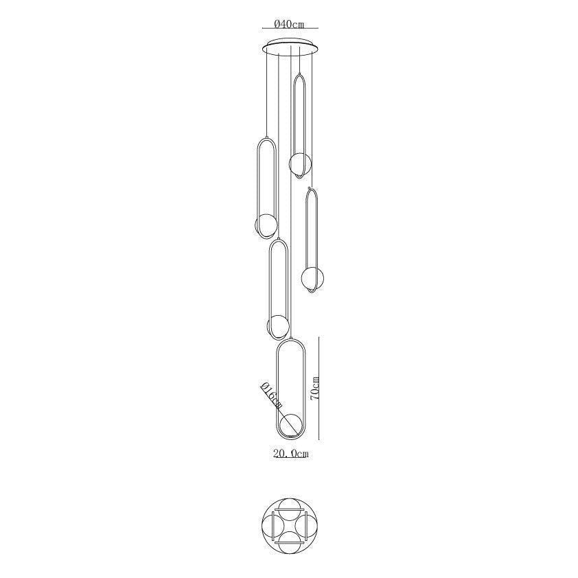 Luminara Tiered Glass Chandelier