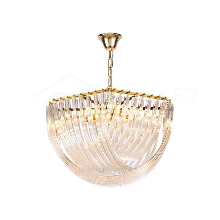 Cyrilla Curved Glass Chandelier