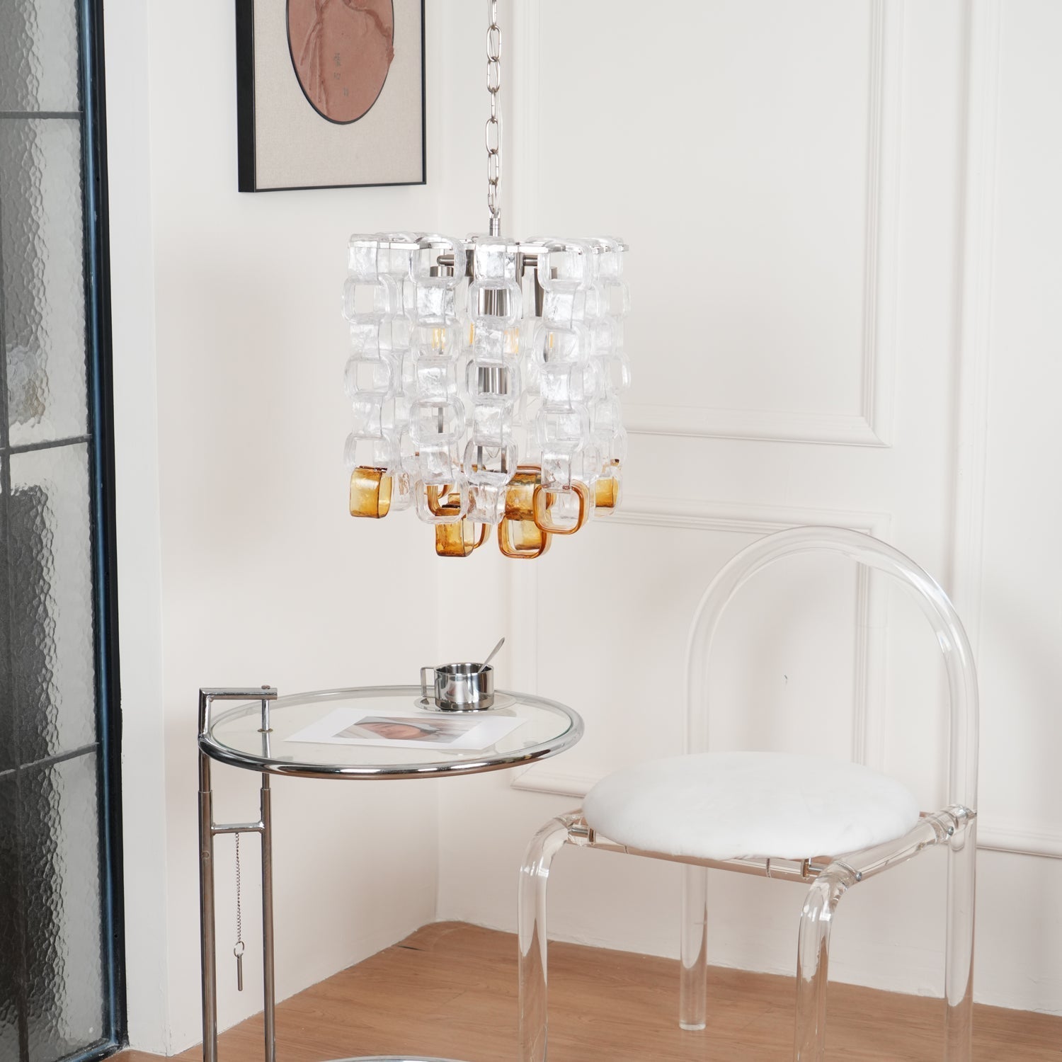 Lunaris Geometric Murano Chandelier