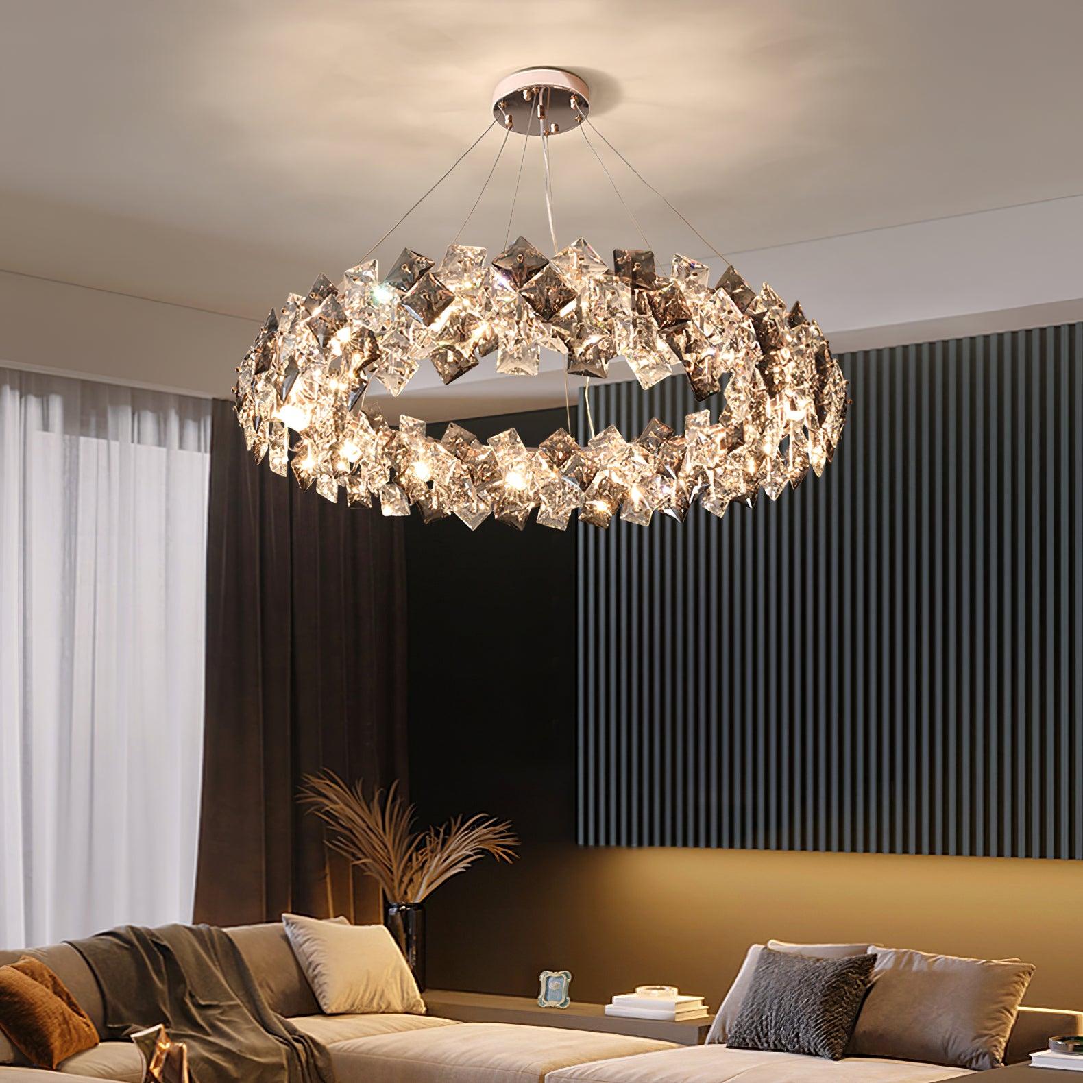 Calysera Round Crystal Chandelier