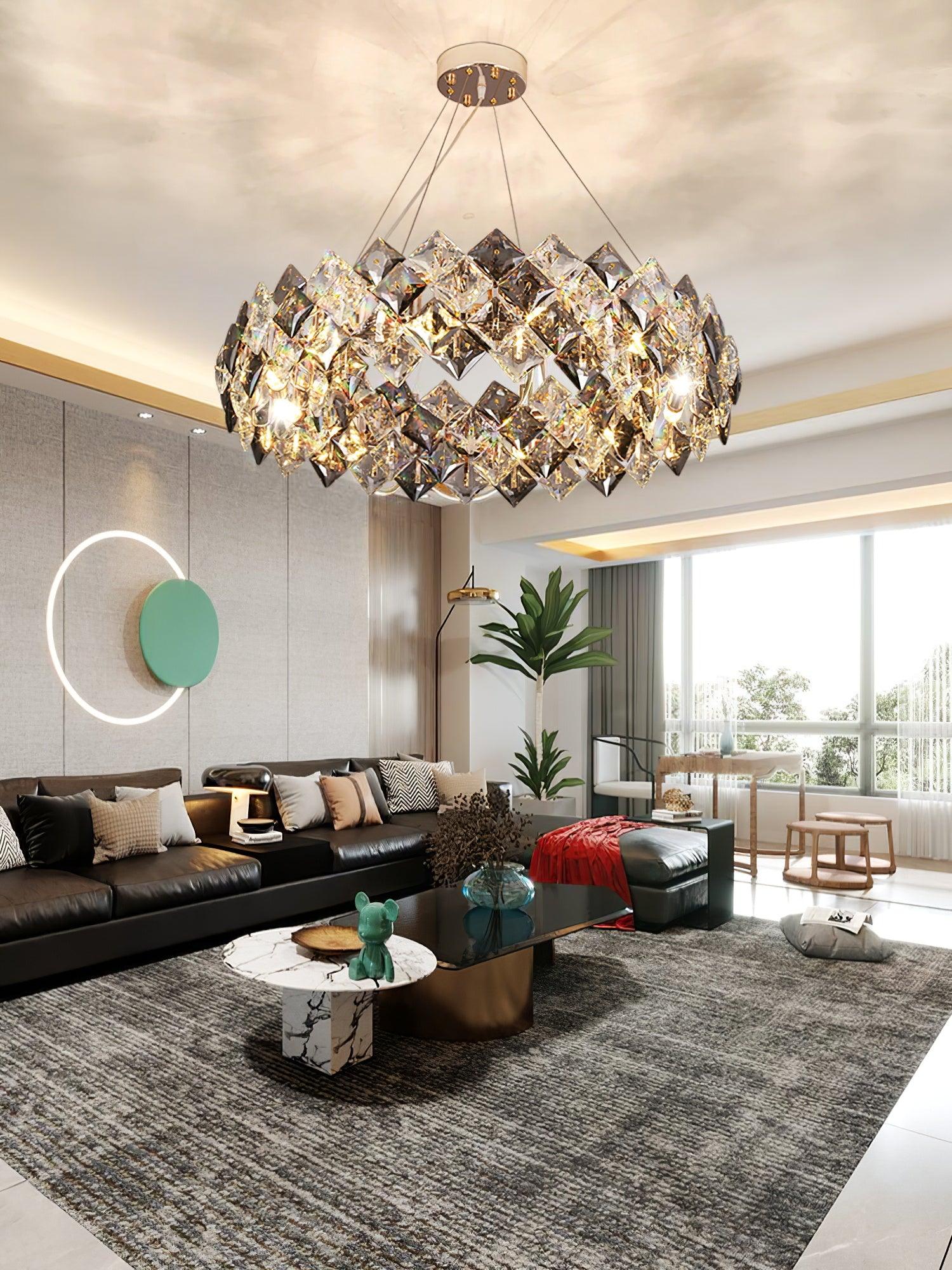 Calysera Round Crystal Chandelier