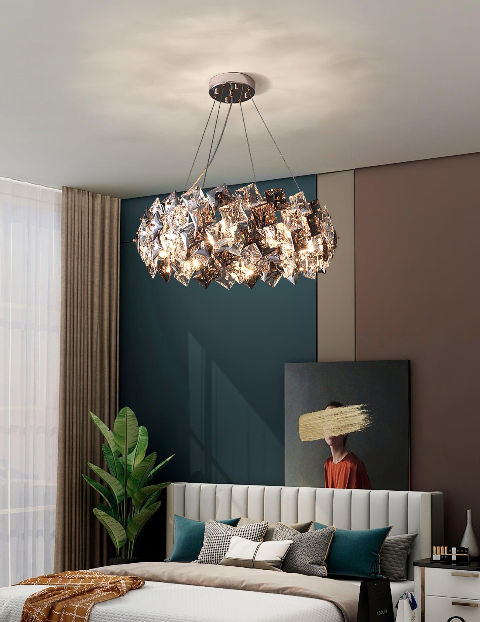 Calysera Round Crystal Chandelier