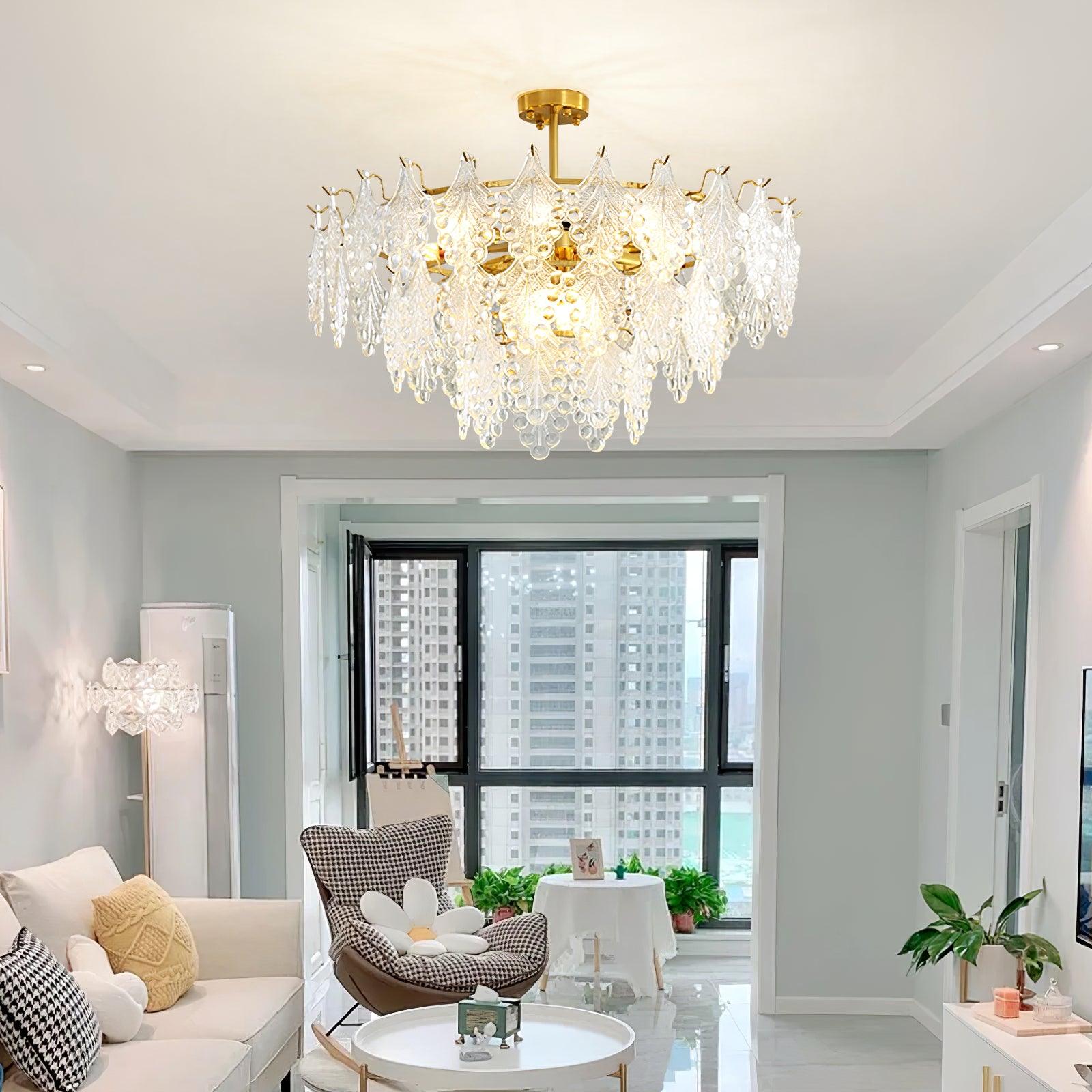 Thalira Crystal Symphony Chandelier