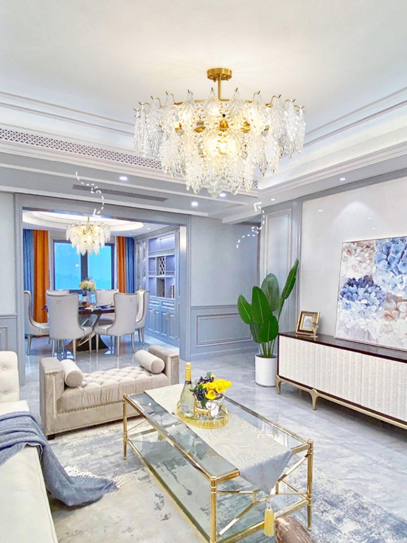 Thalira Crystal Symphony Chandelier