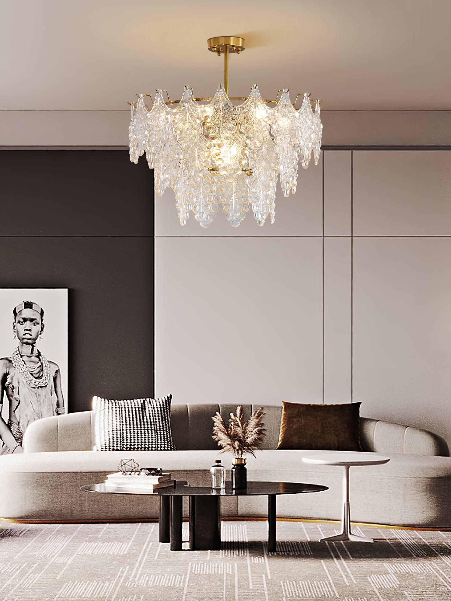 Thalira Crystal Symphony Chandelier