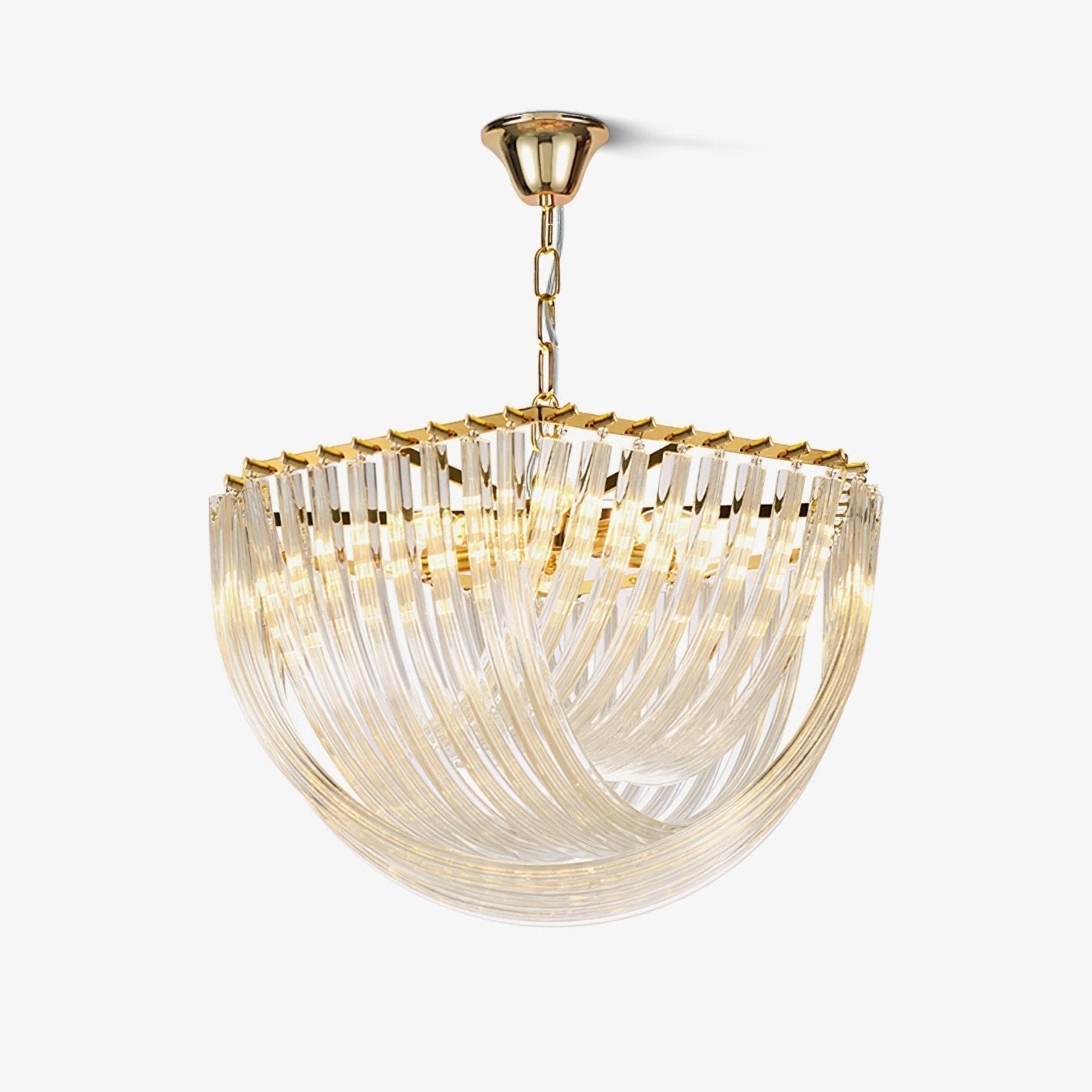 Cyrilla Curved Glass Chandelier