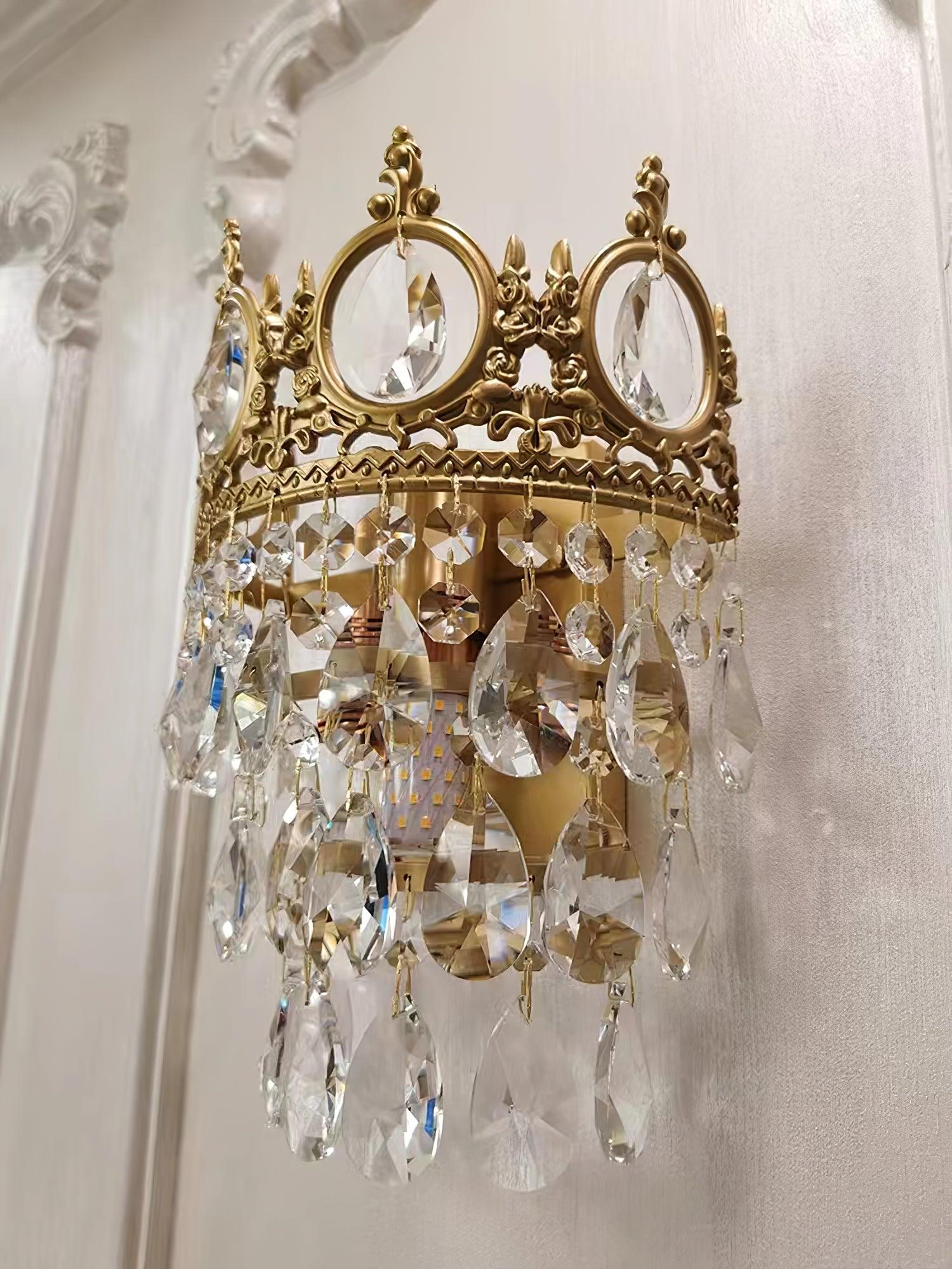 Celestia Vintage Crystal Wall Light