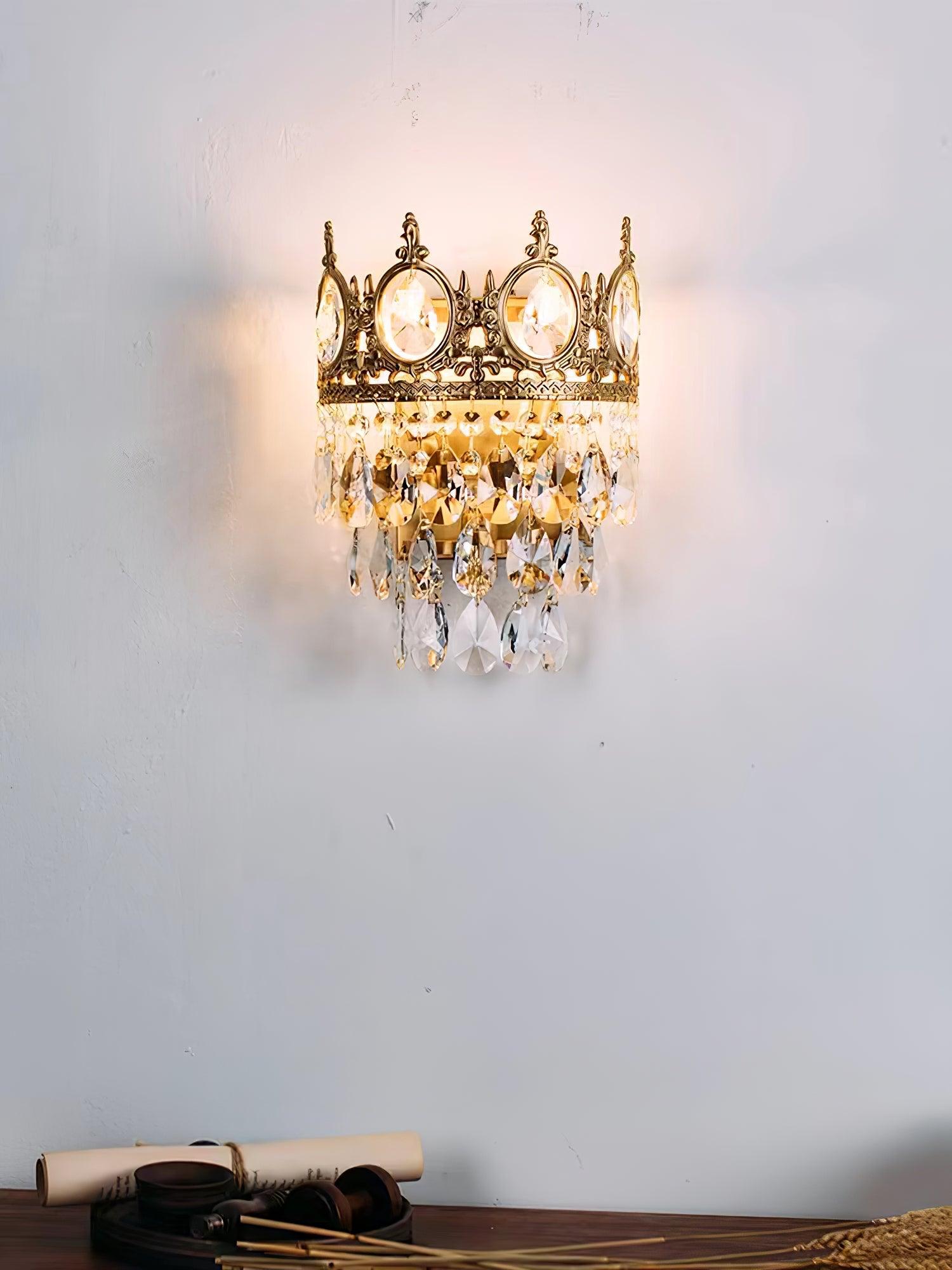 Celestia Vintage Crystal Wall Light