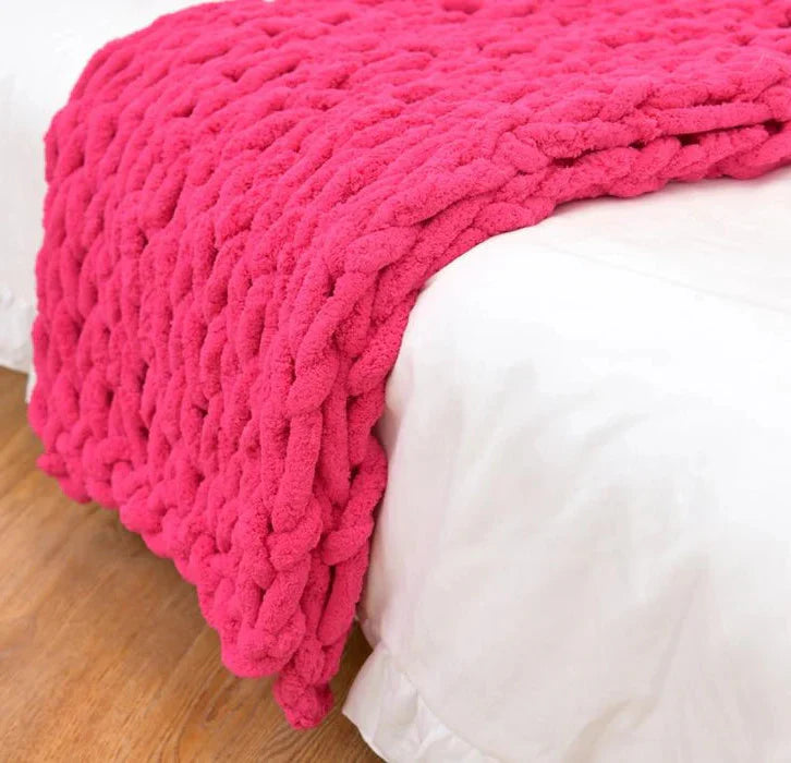 Handmade Ultra-Cozy Chunky Blanket | Perfect for Winter & Relaxing