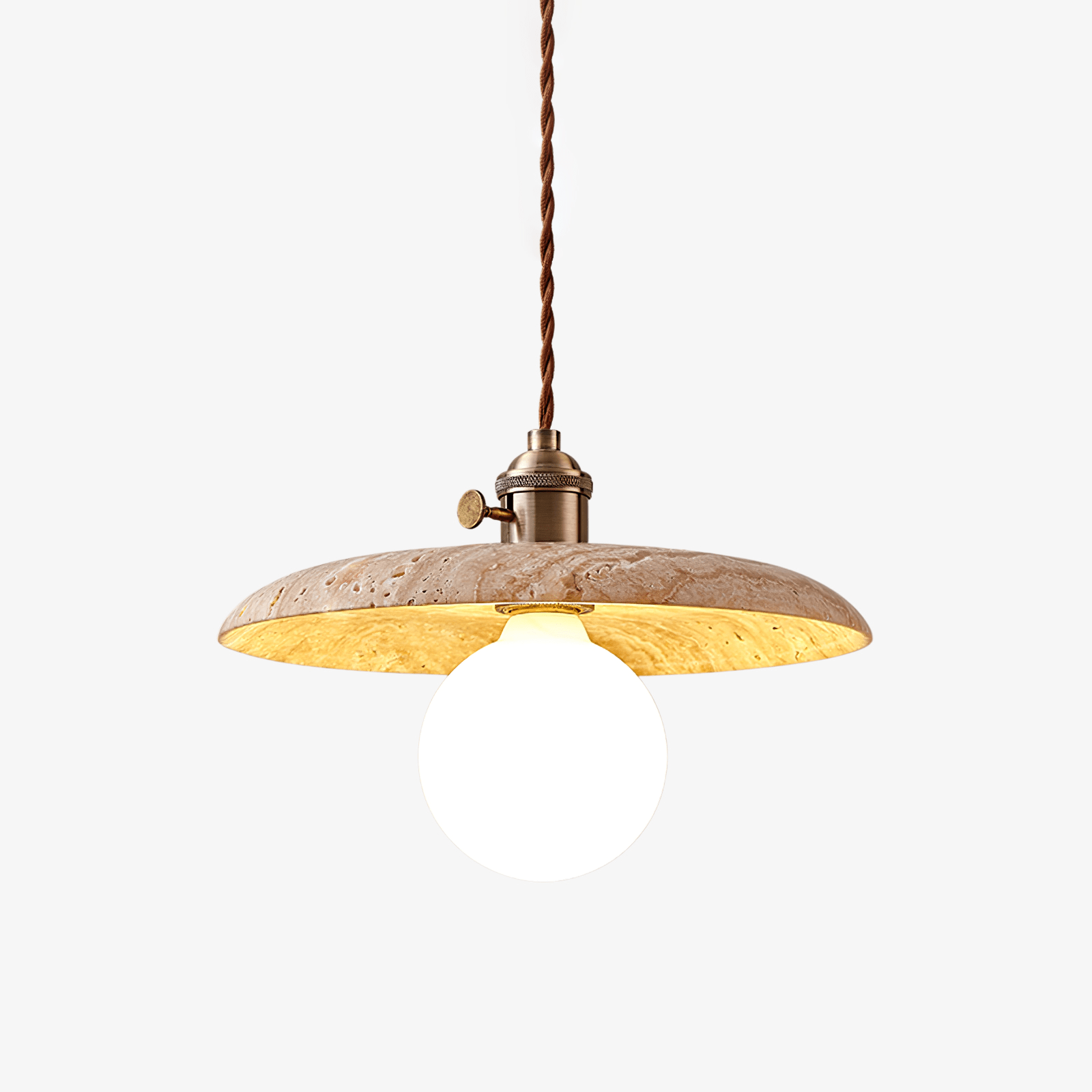Lunaro Travertine Pendant Light