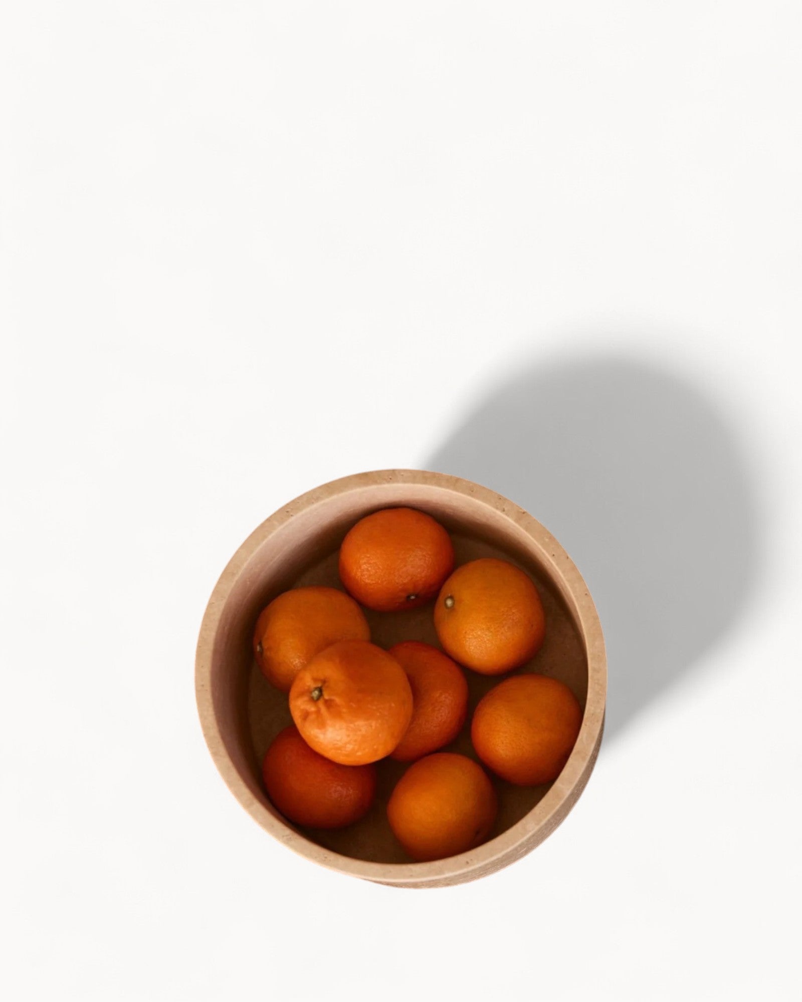 Scandinavian Handcrafted Natural Travertine Bowl