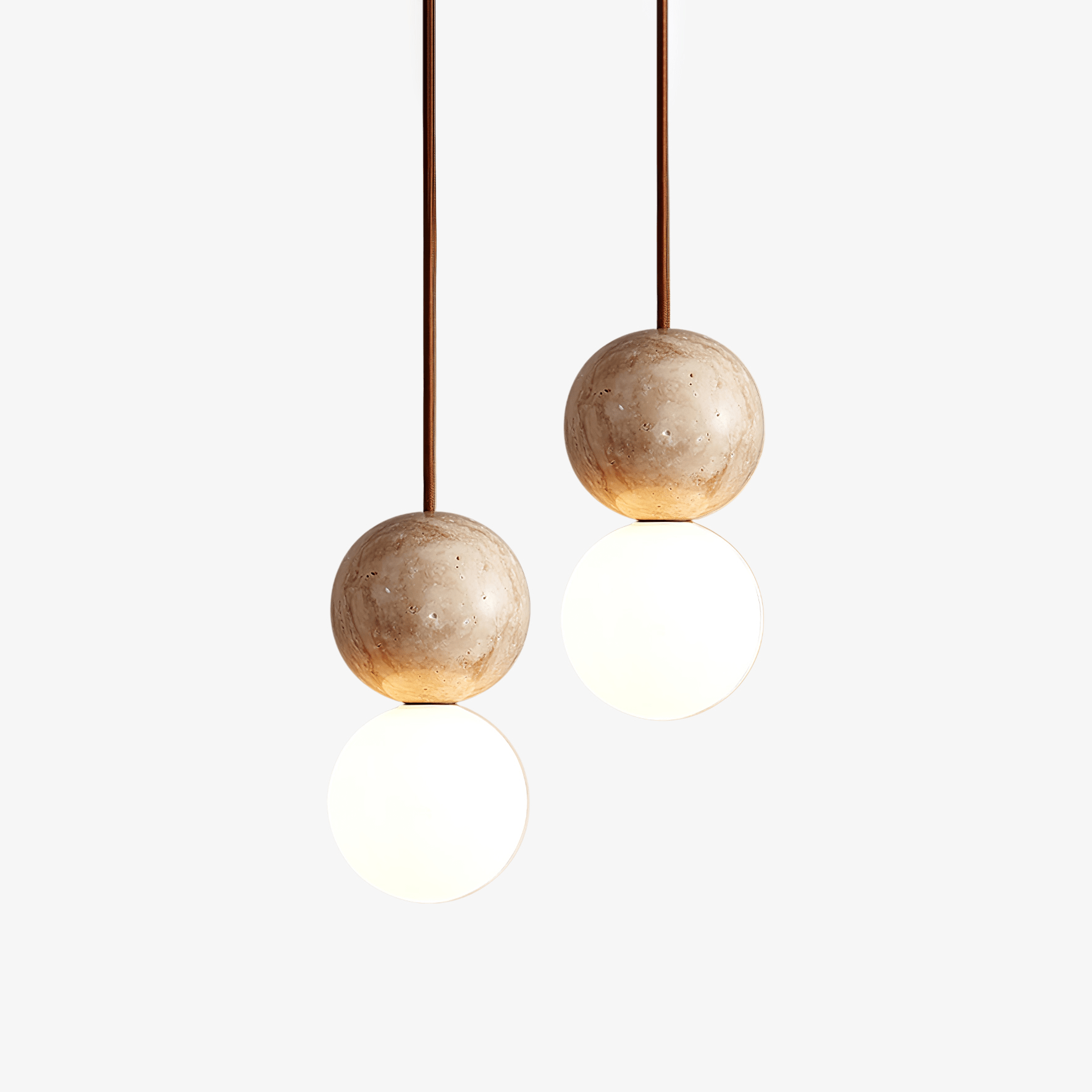 Selene Travertine Whisper Pendant