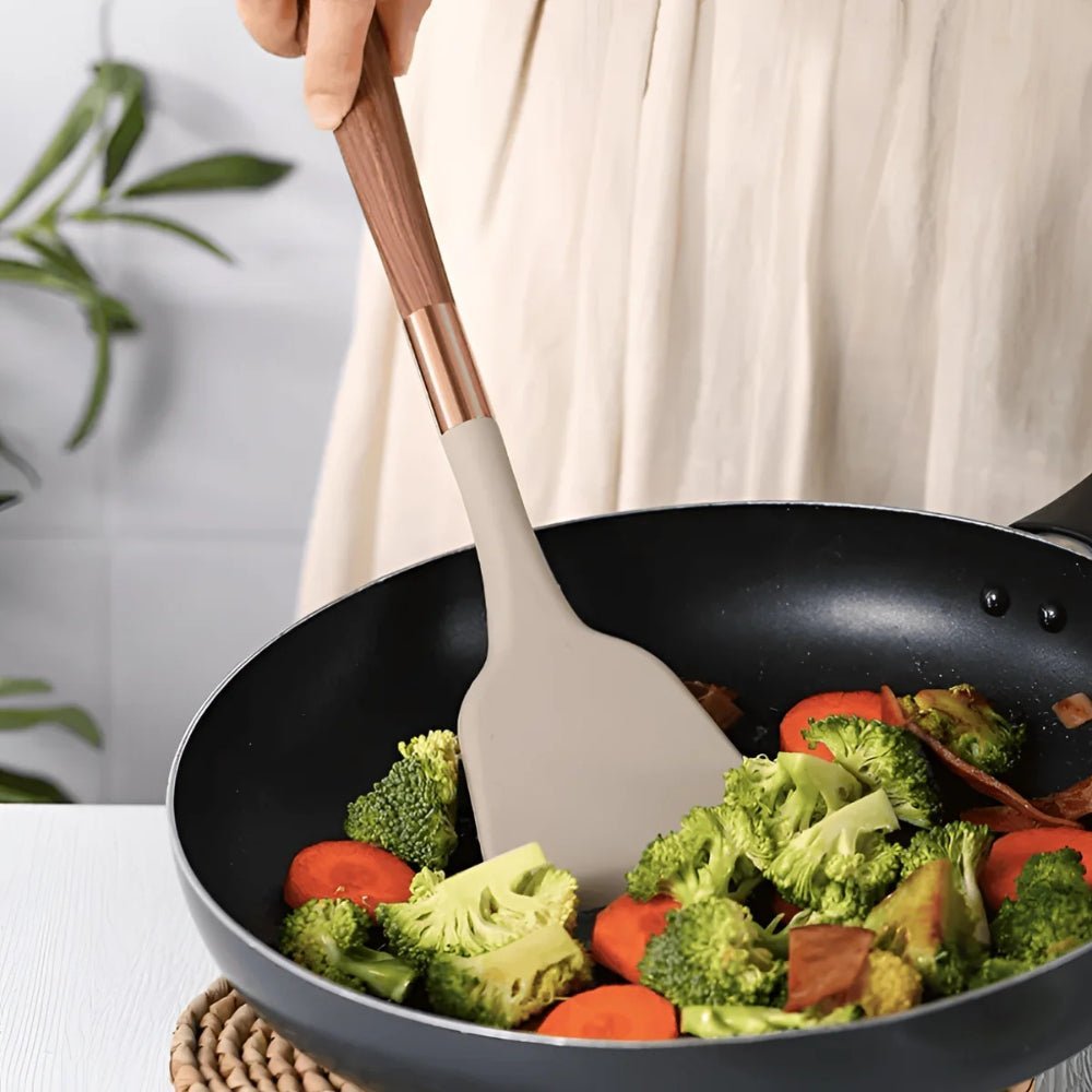Complete Silicone Kitchen Utensil Set | Non-Scratch & Easy Clean