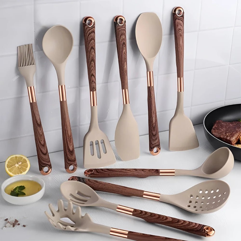 Complete Silicone Kitchen Utensil Set | Non-Scratch & Easy Clean