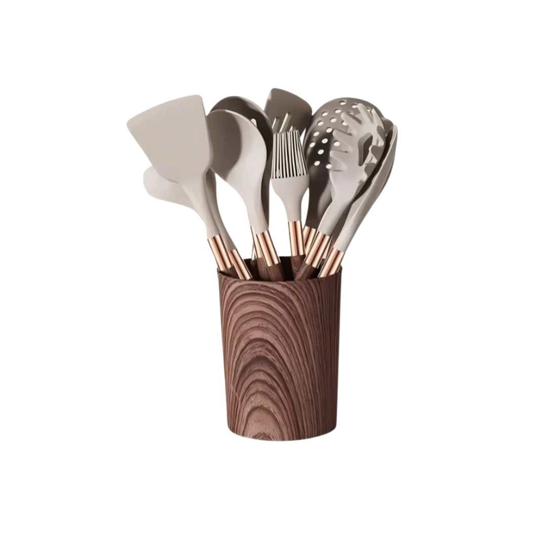 Complete Silicone Kitchen Utensil Set | Non-Scratch & Easy Clean