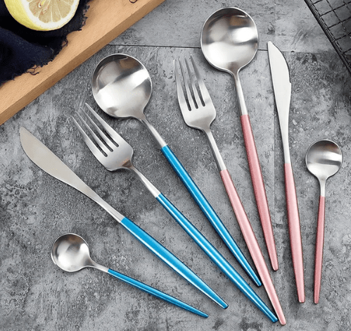 Stainless Steel Gold & Silver Elegant Dining