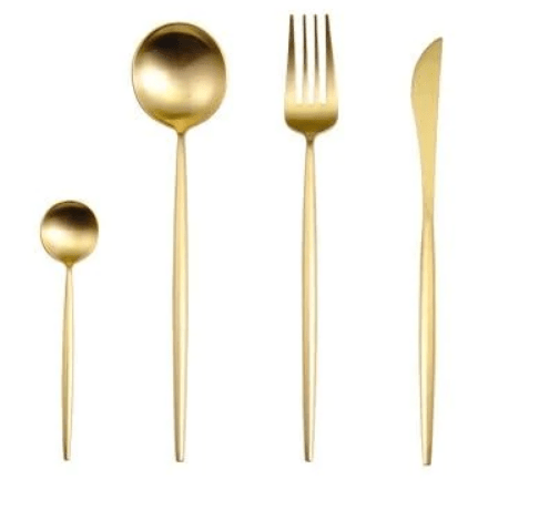 Stainless Steel Gold & Silver Elegant Dining