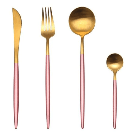 Stainless Steel Gold & Silver Elegant Dining