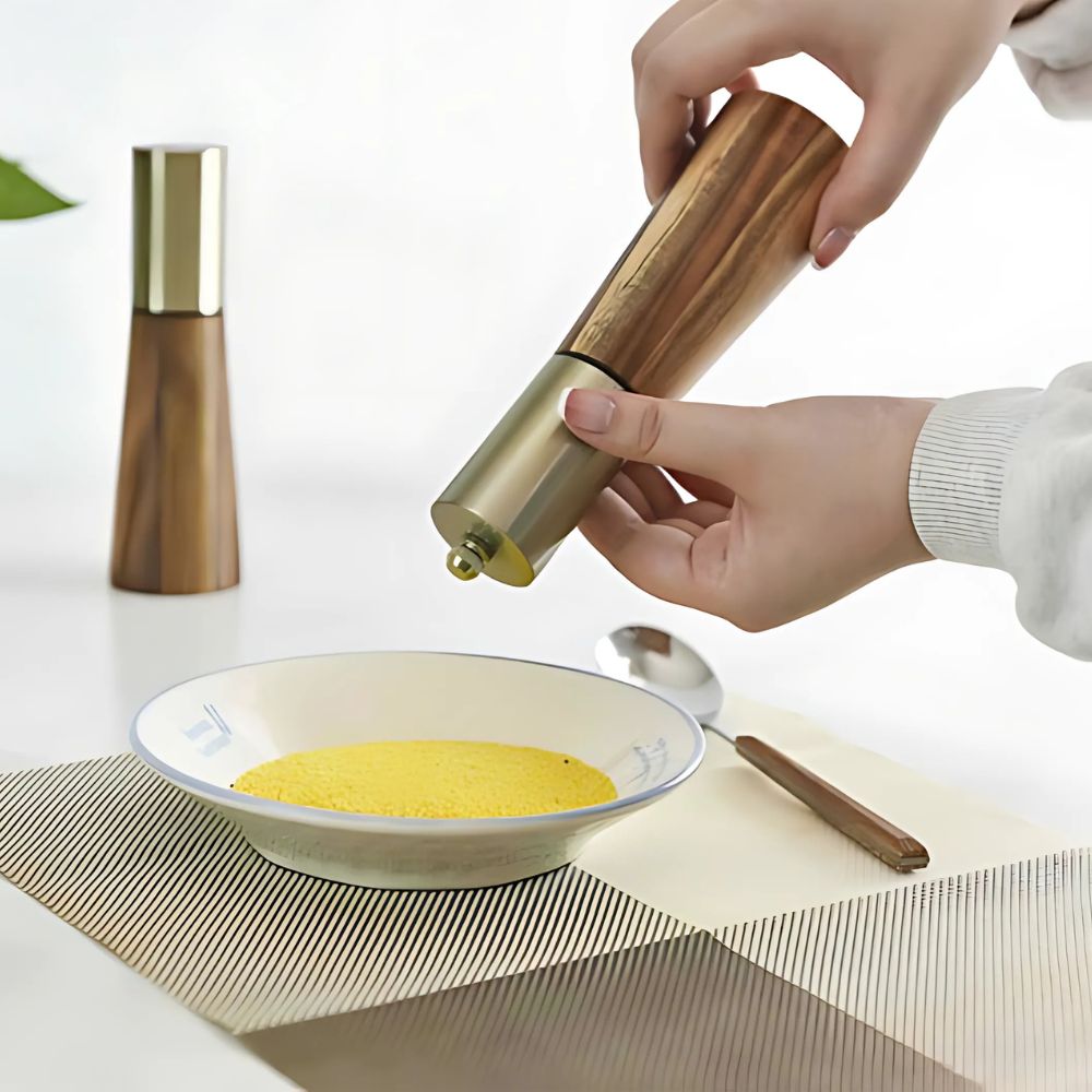 Mila House | Classic Wooden Pepper & Salt Grinder