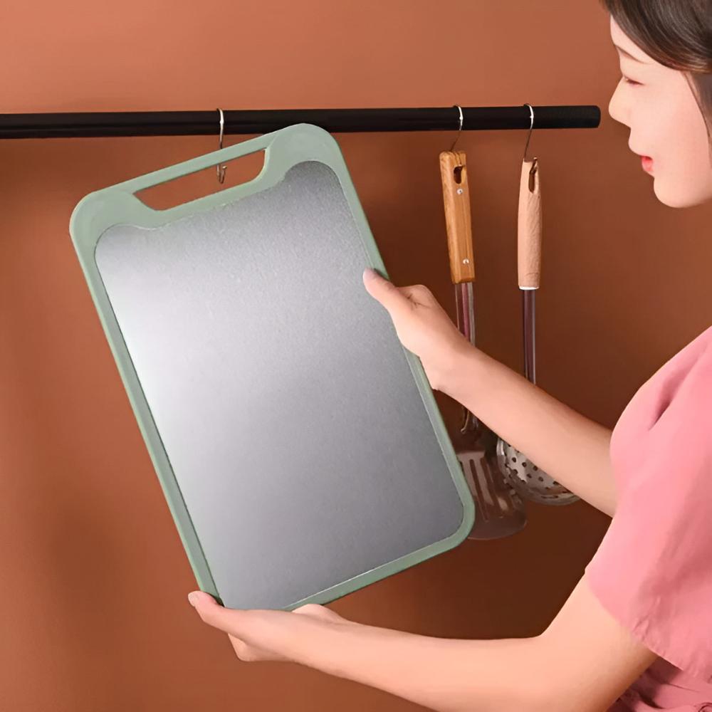 Antibacterial Stainless Steel Cutting & Grating Board