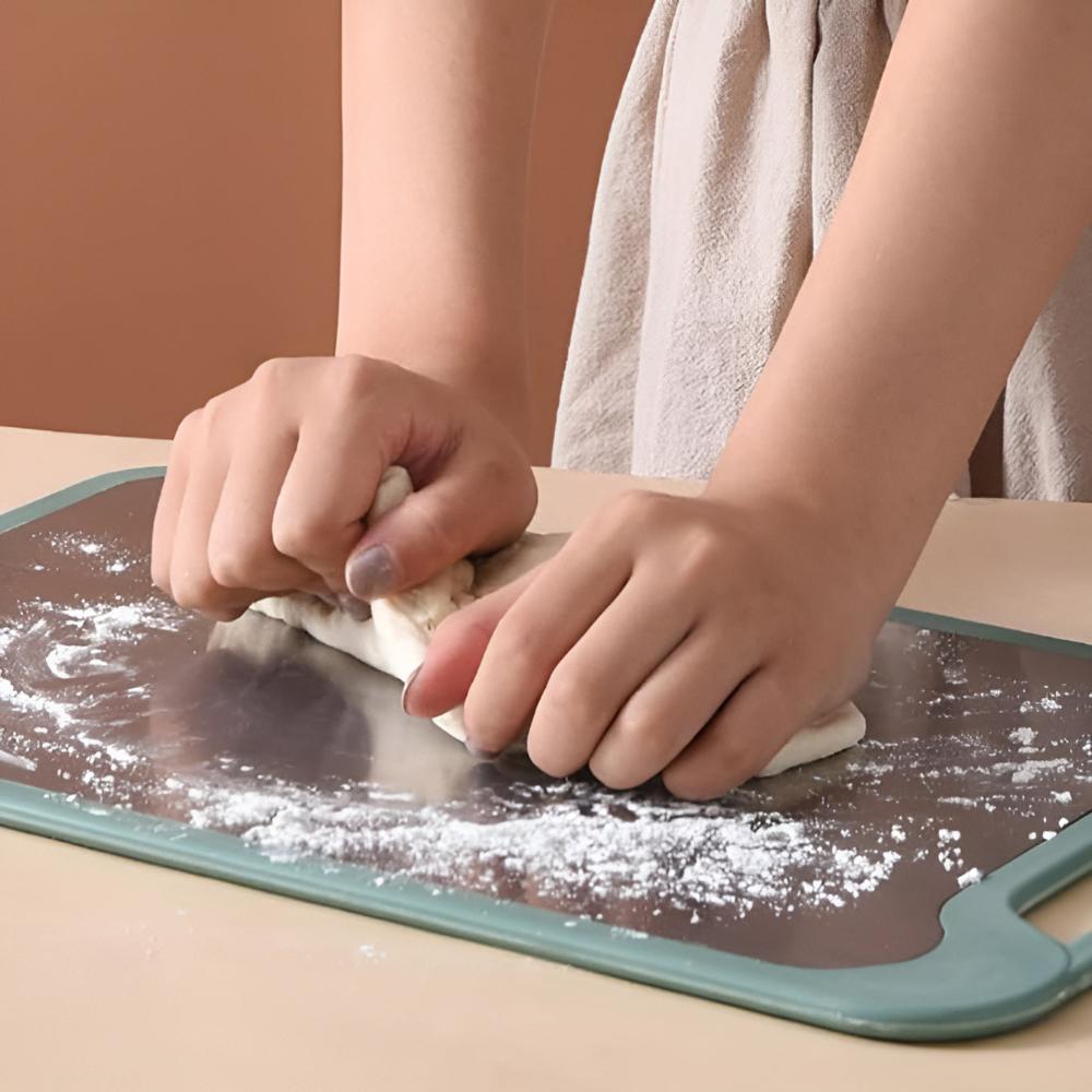 Antibacterial Stainless Steel Cutting & Grating Board