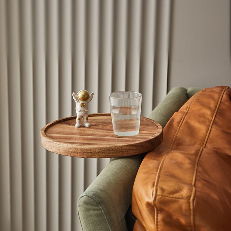 Norwegian Walnut Wood Side Table