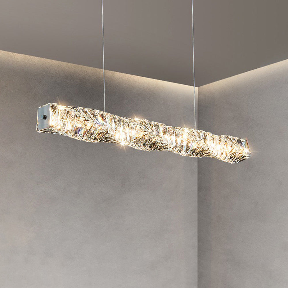 Crystal Radiance Pendant Light Stainless Steel